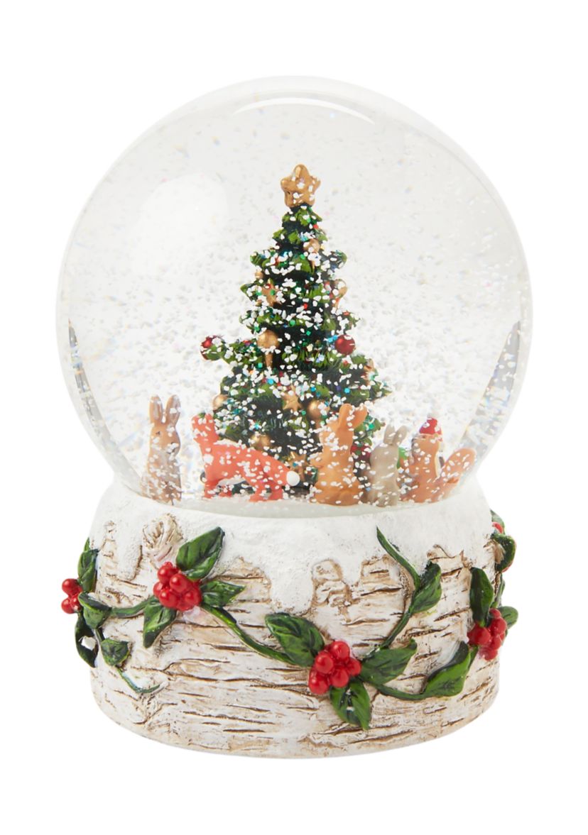 Woodland Creatures Christmas Snow Globe