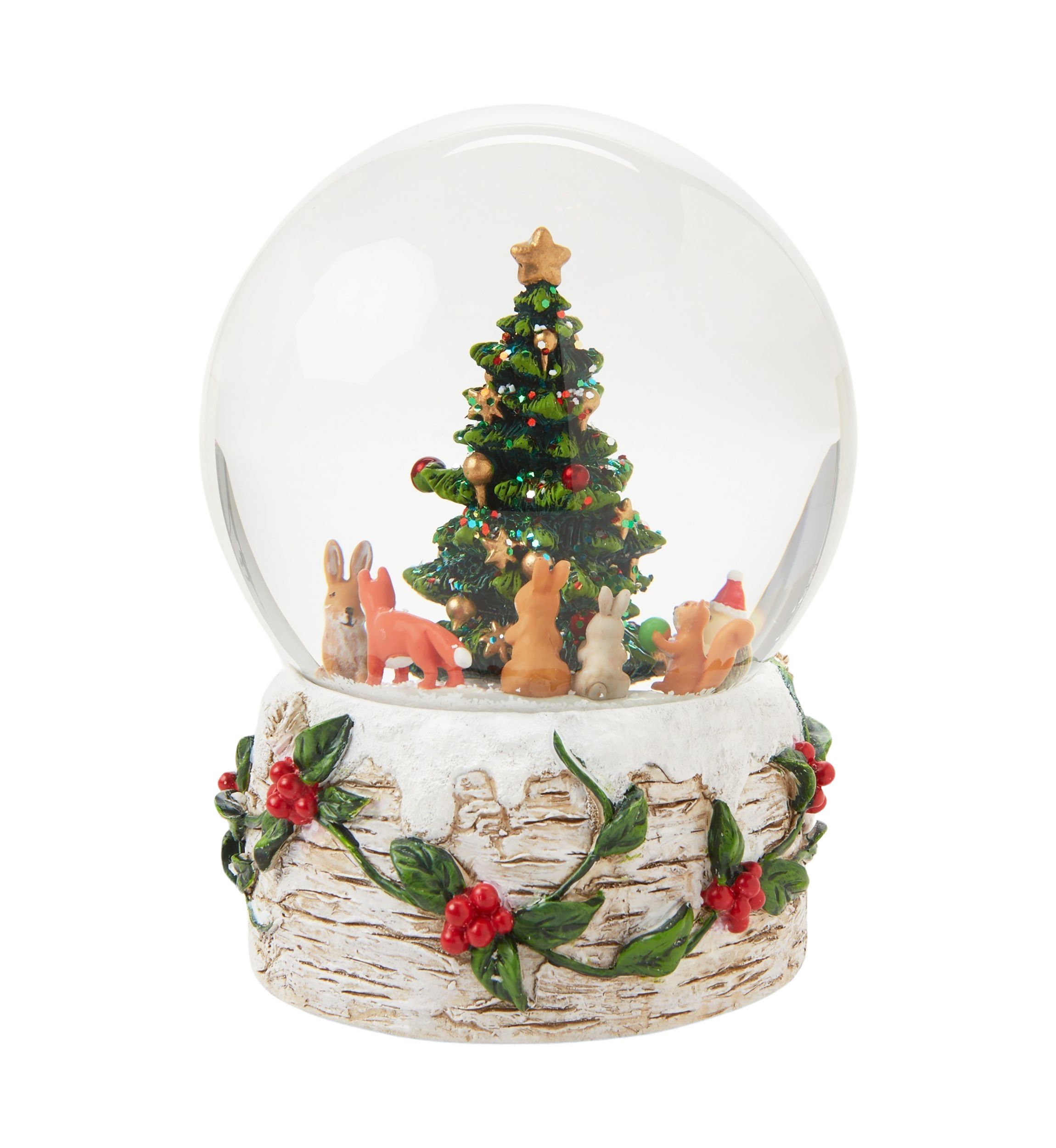 Woodland Creatures Christmas Snow Globe