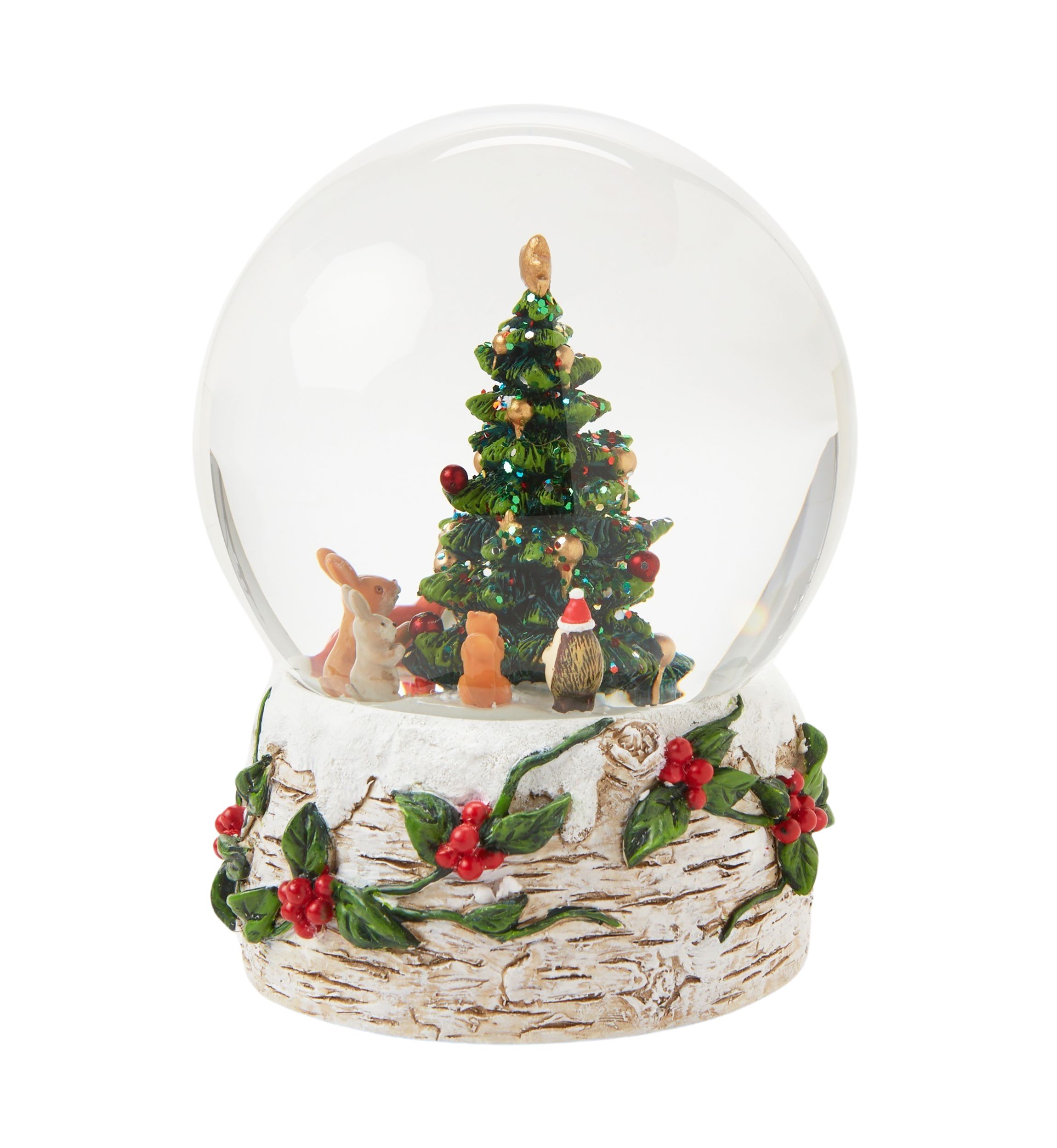 Woodland Creatures Christmas Snow Globe