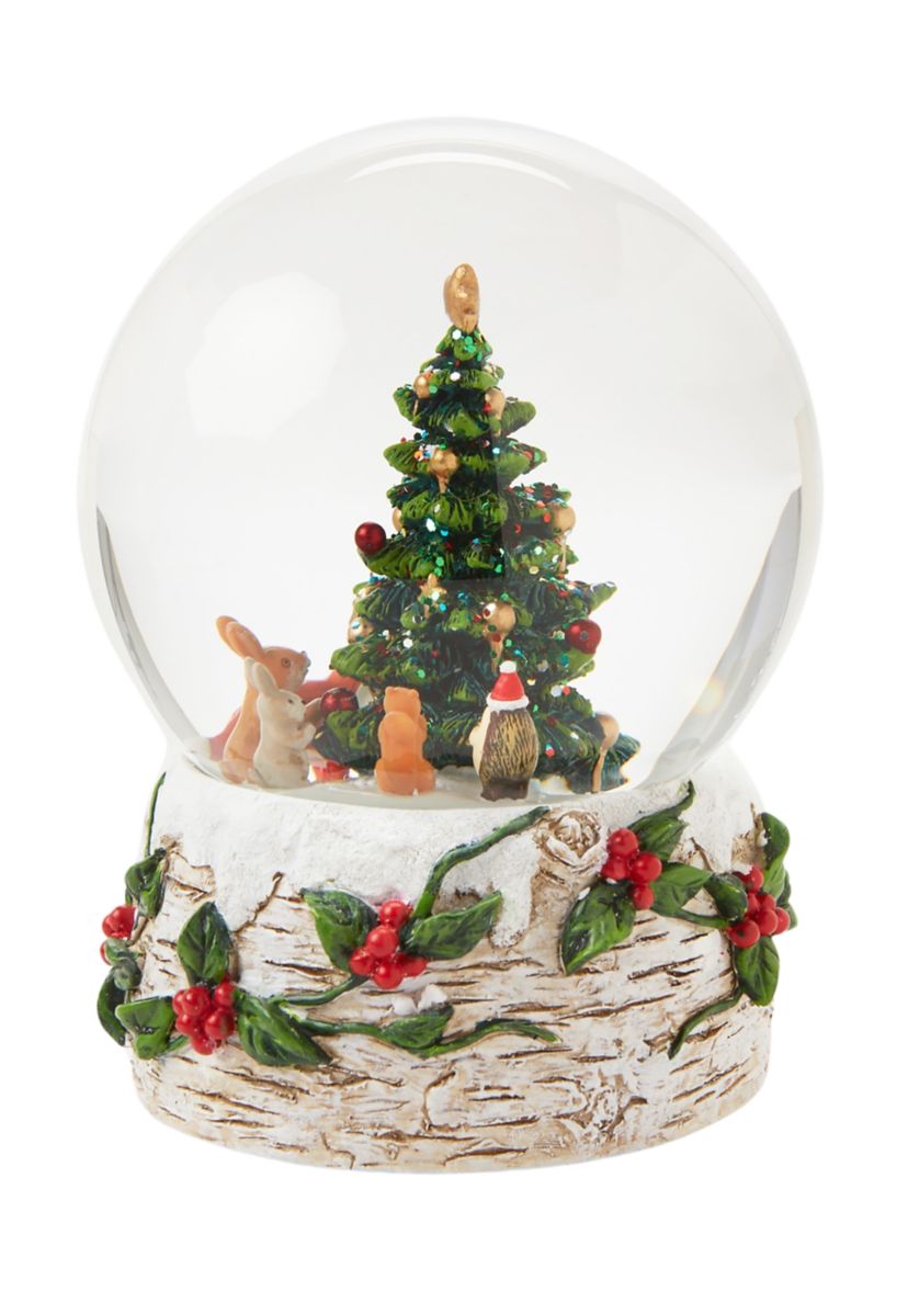 Woodland Creatures Christmas Snow Globe
