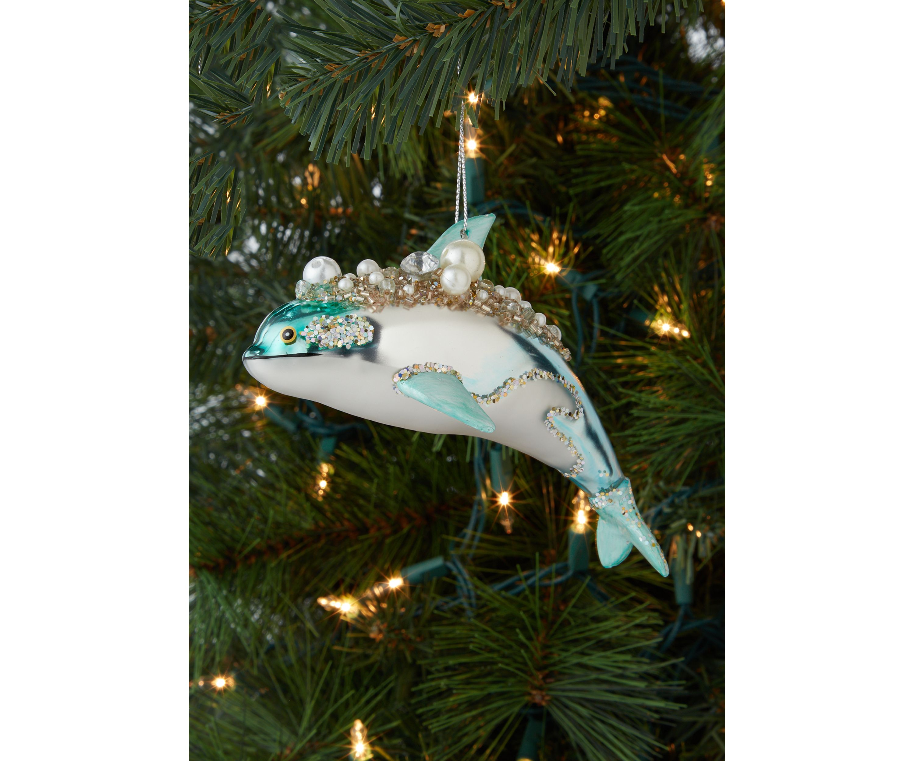 Jeweled Dolphin Ornament