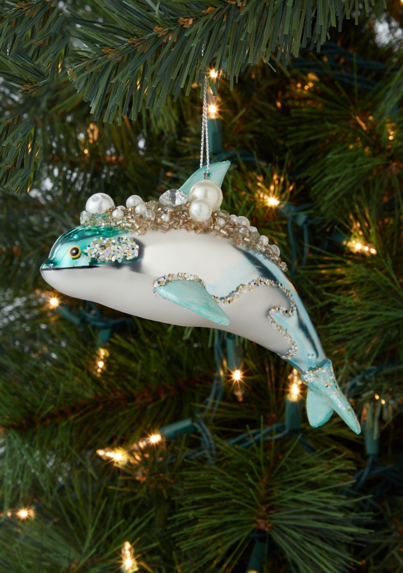 Jeweled Dolphin Ornament