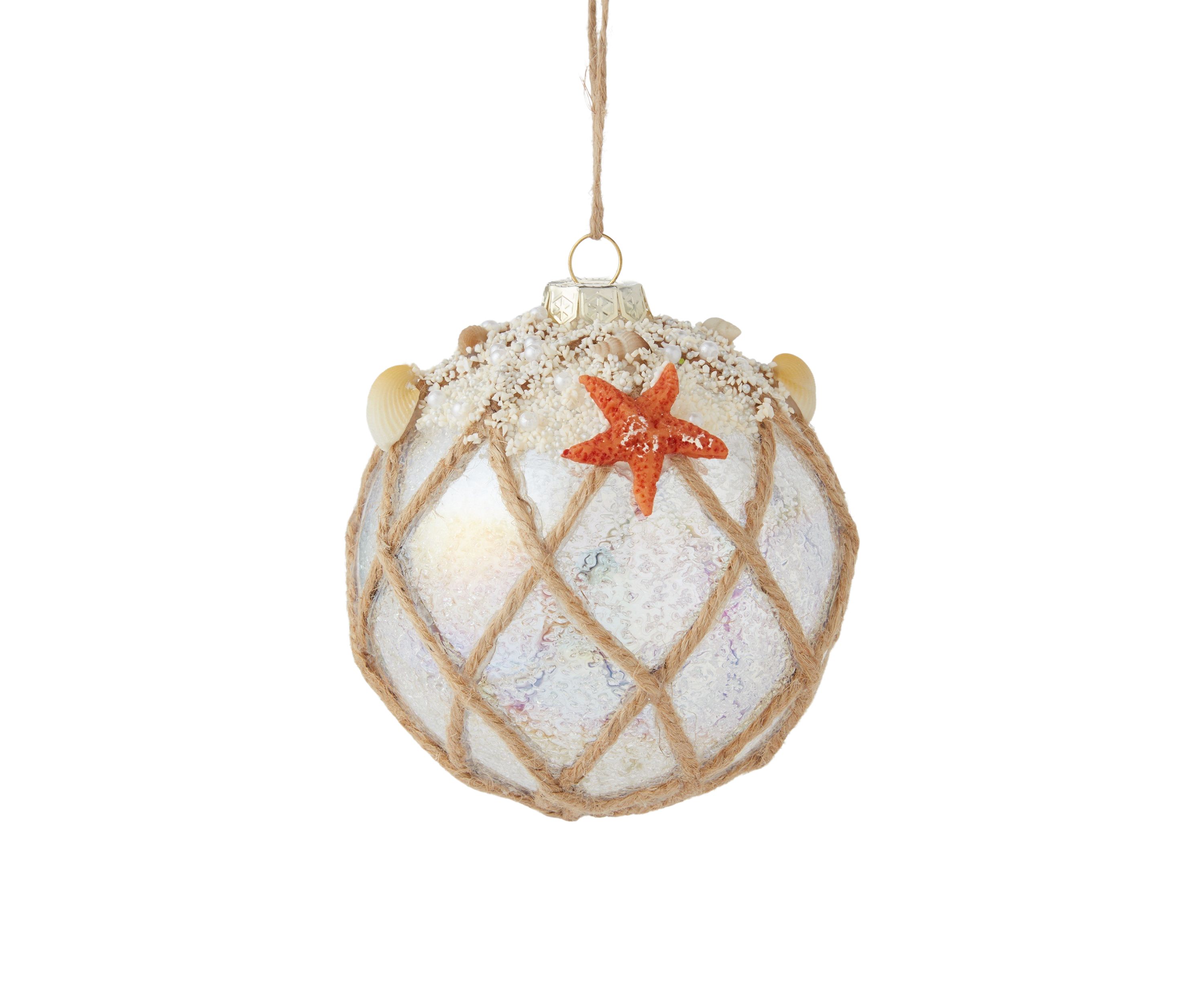 Fishnet Beachy Ornament 