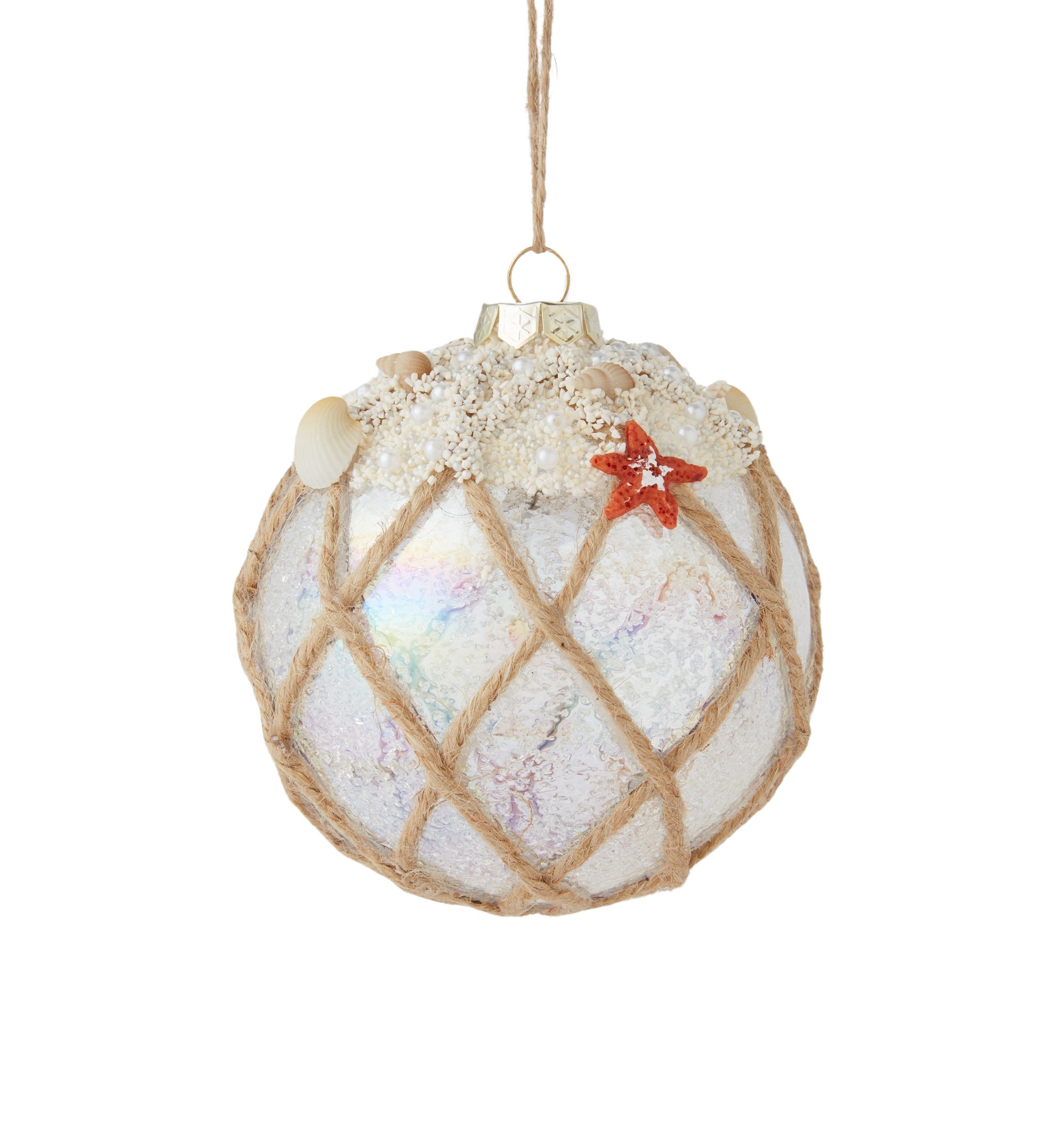 Fishnet Beachy Ornament 