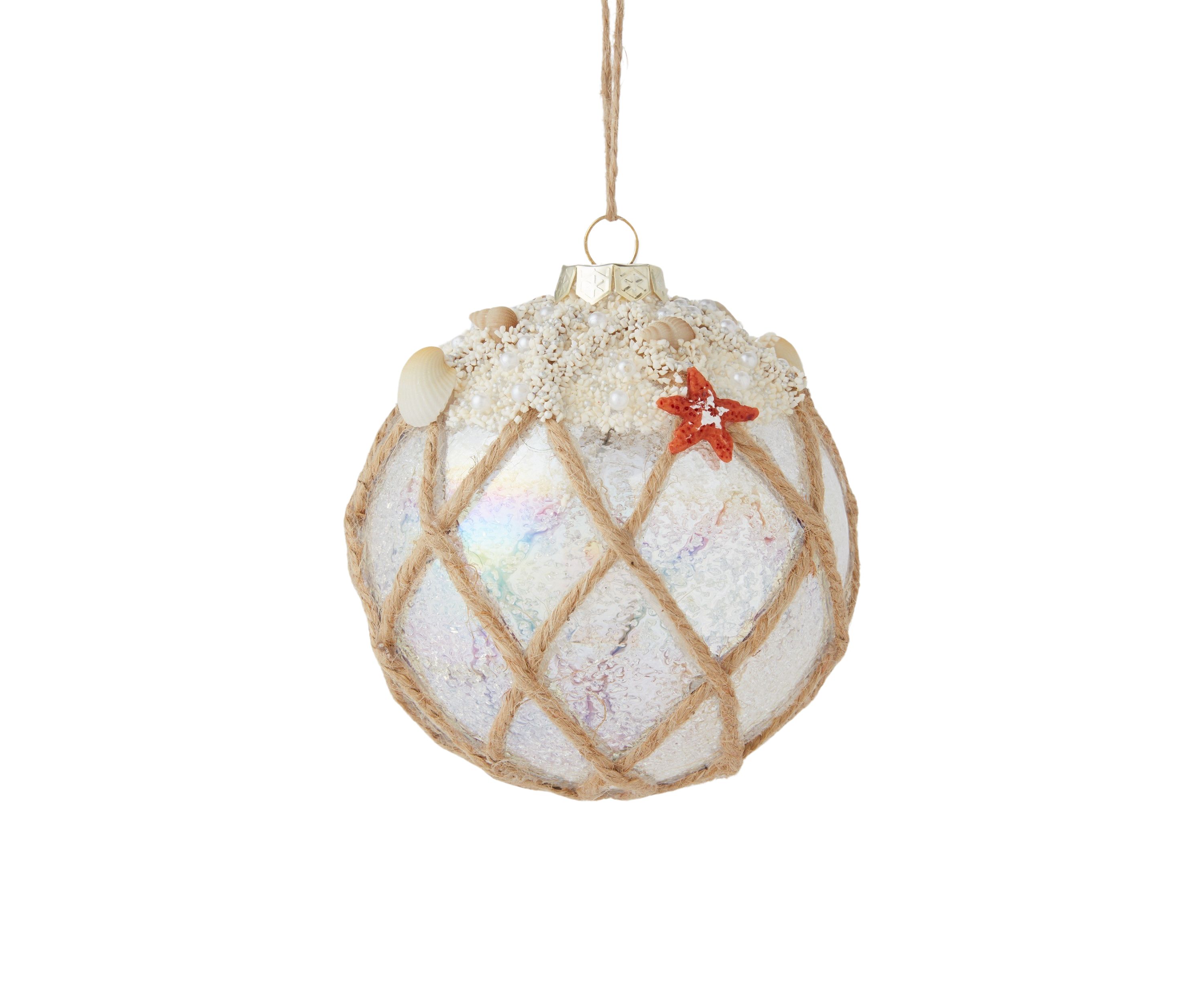 Fishnet Beachy Ornament 