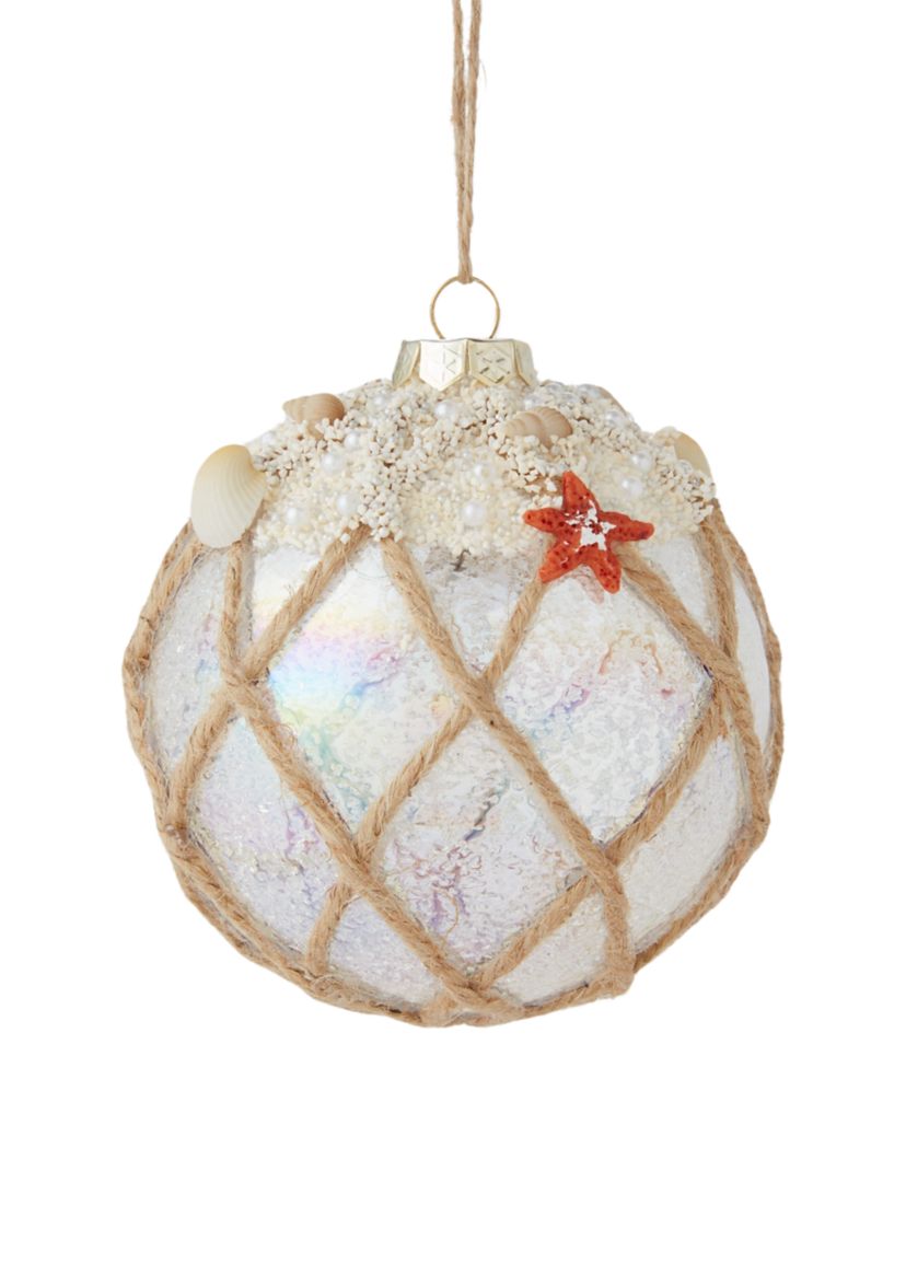Fishnet Beachy Ornament 