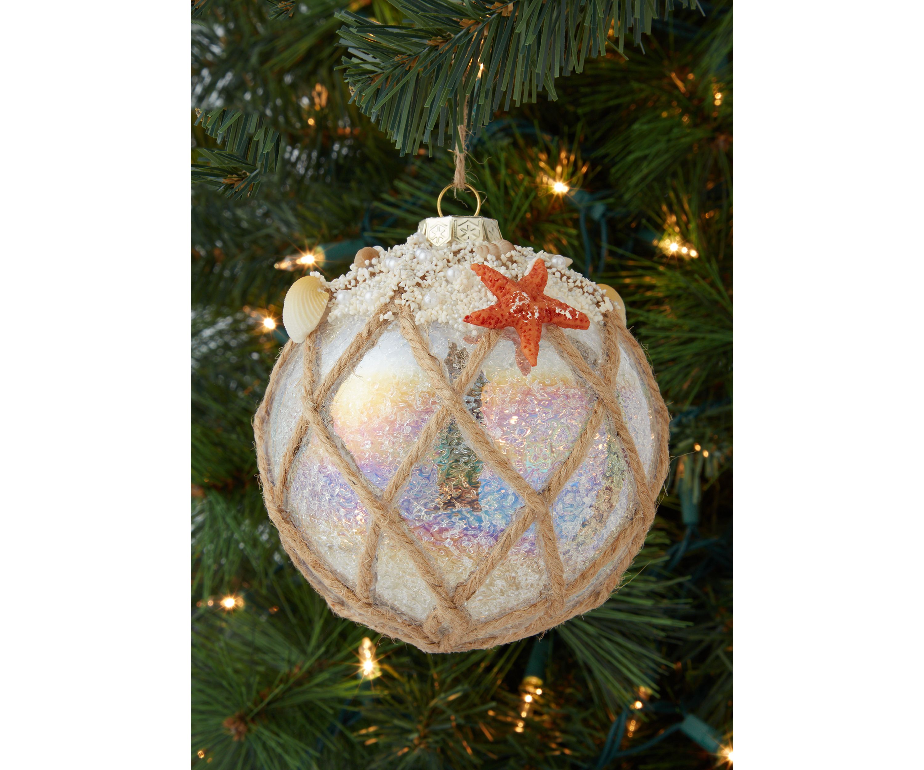 Fishnet Beachy Ornament 