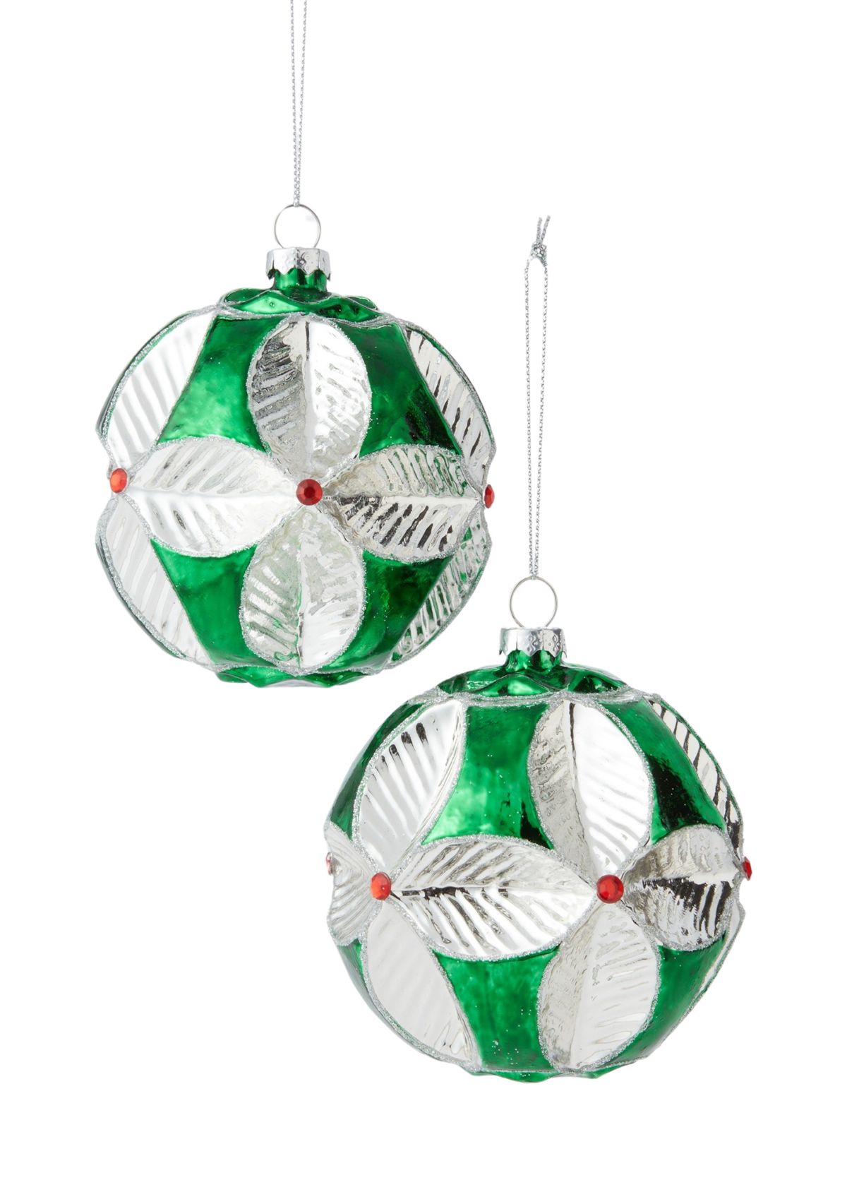 Floral Ornaments - Set of 2