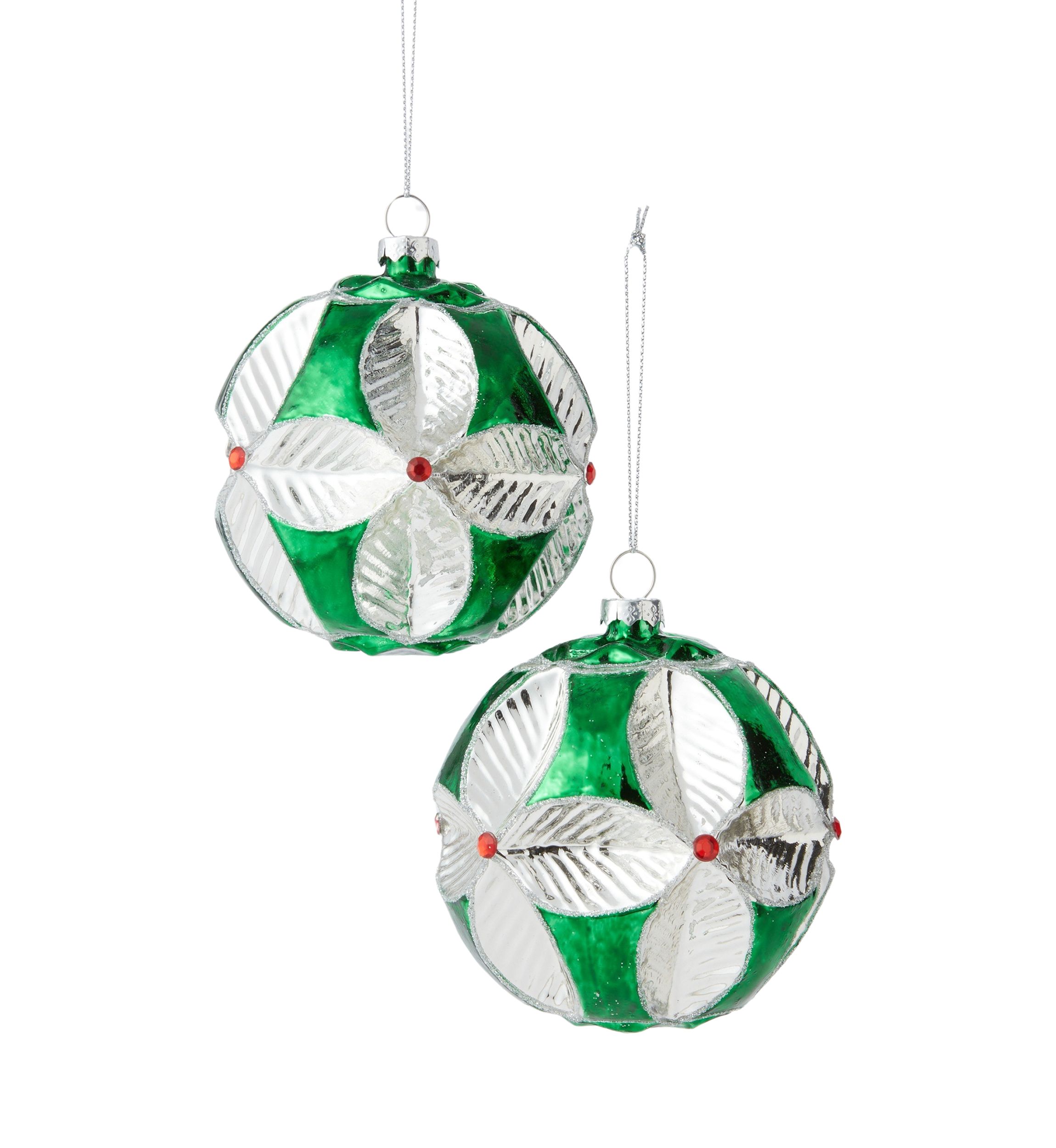 Floral Ornaments - Set of 2