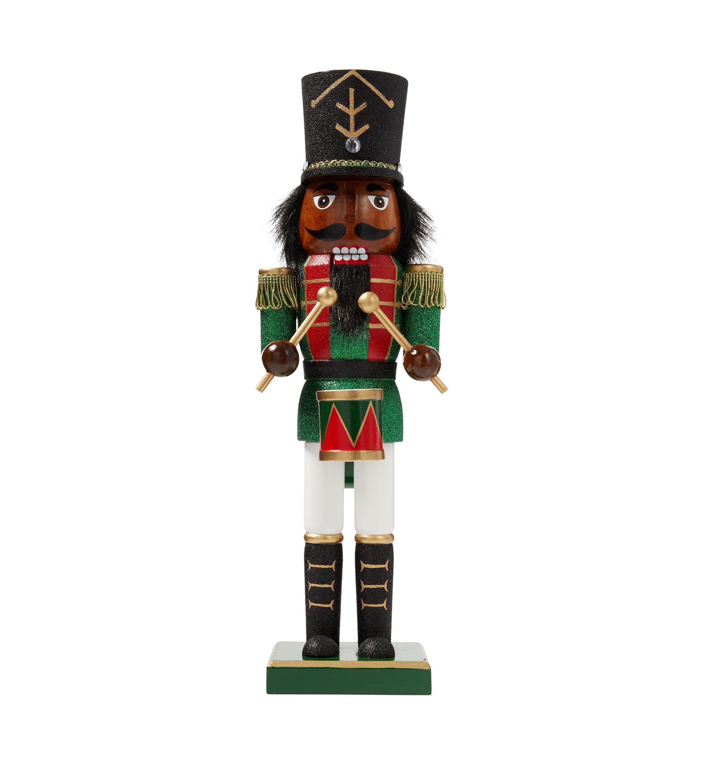 African American Drum Nutcracker Figurine