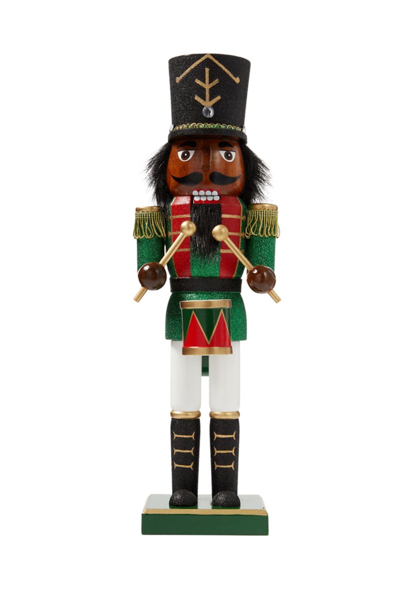 African American Drum Nutcracker Figurine