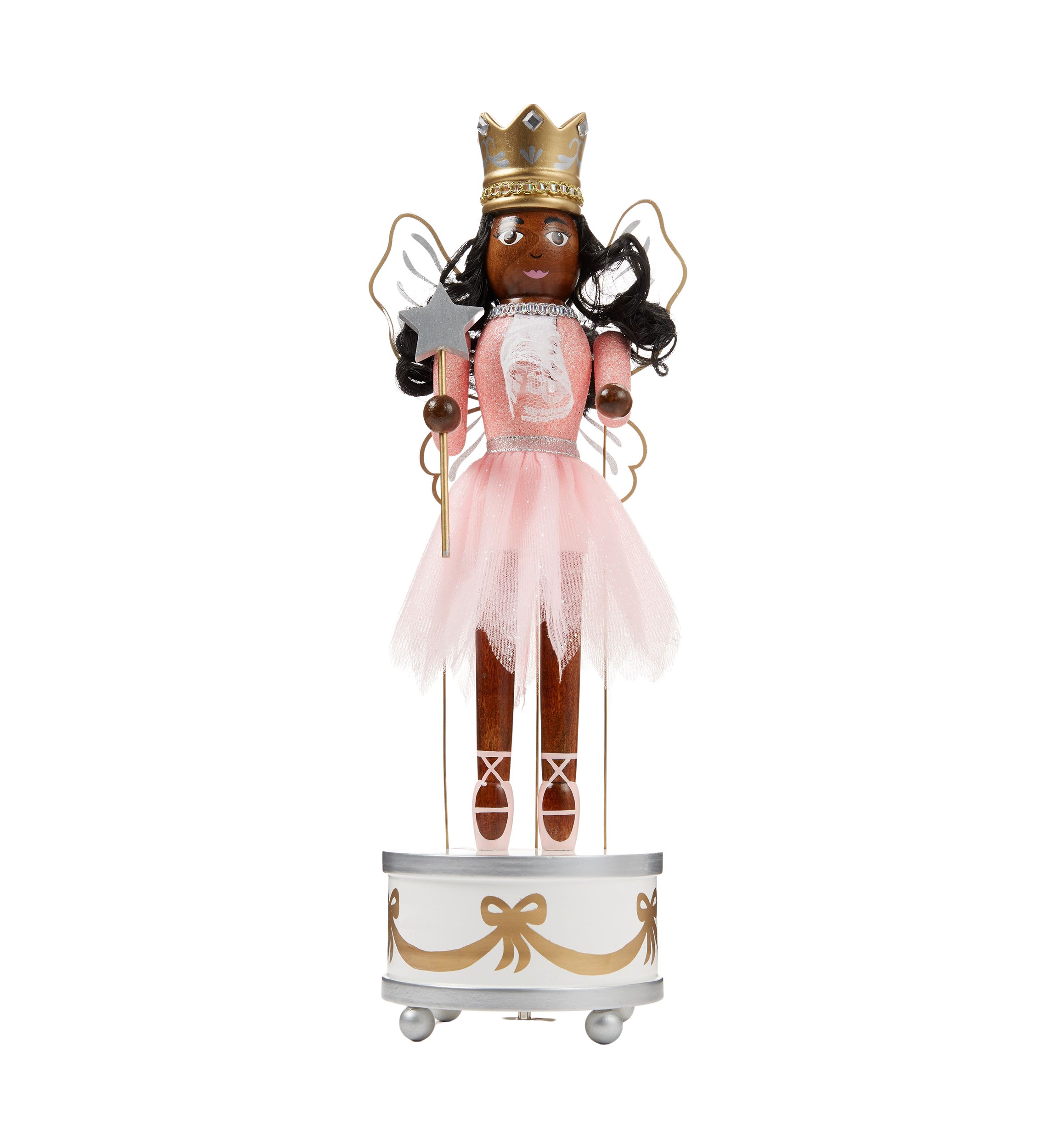 African American Musical Fairy Figurine