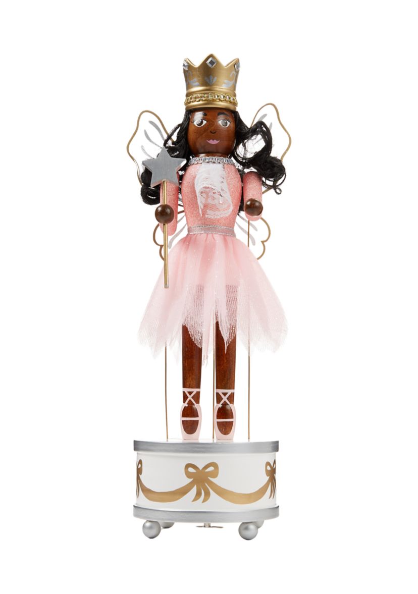 African American Musical Fairy Figurine