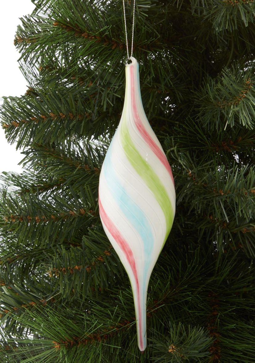 Swirl Finial Ornaments - Set of 2