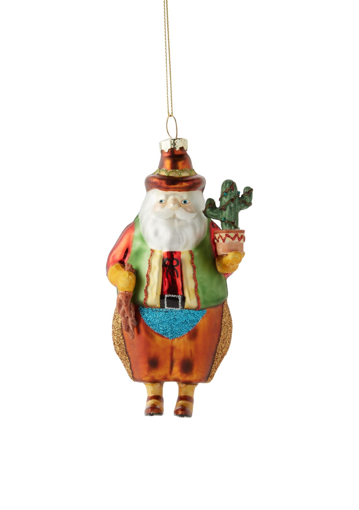 Cowboy Santa Ornament