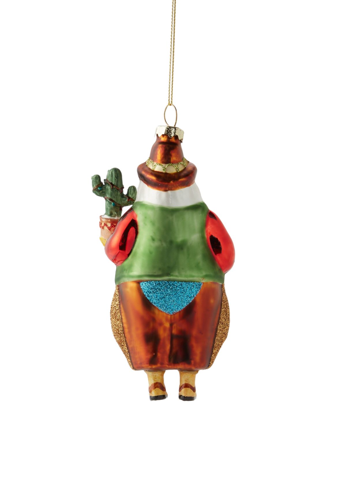 Cowboy Santa Ornament