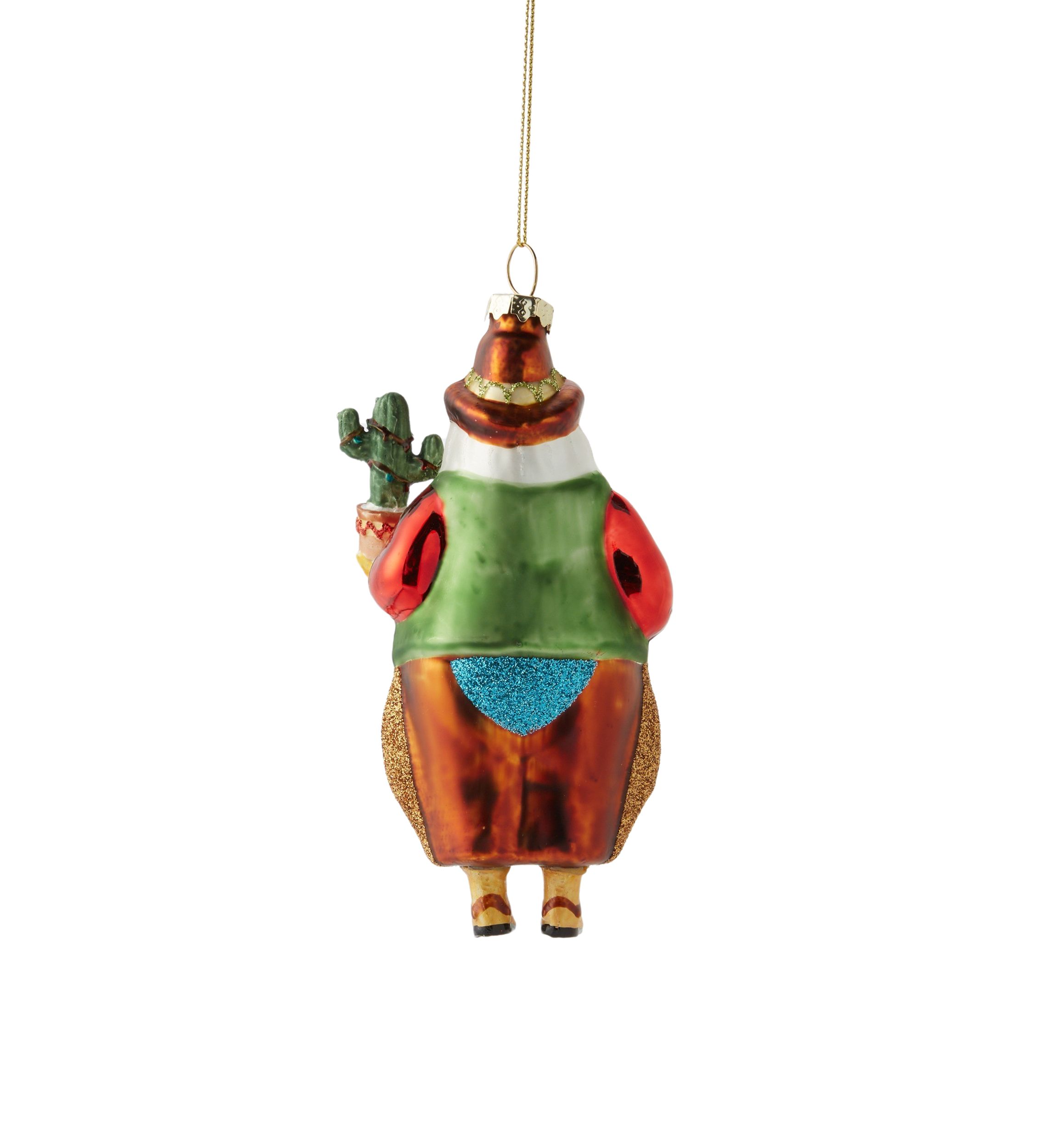 Cowboy Santa Ornament