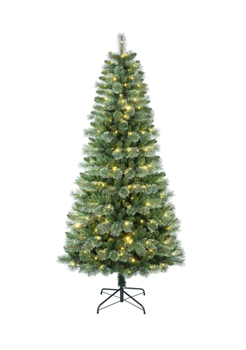 7.5 Foot Pre Lit Green Christmas Tree
