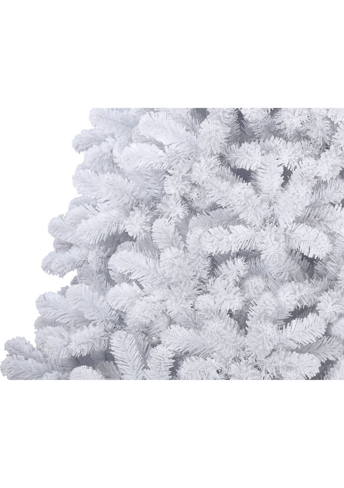 7.5 Foot Pre Lit White Flocked Christmas Tree