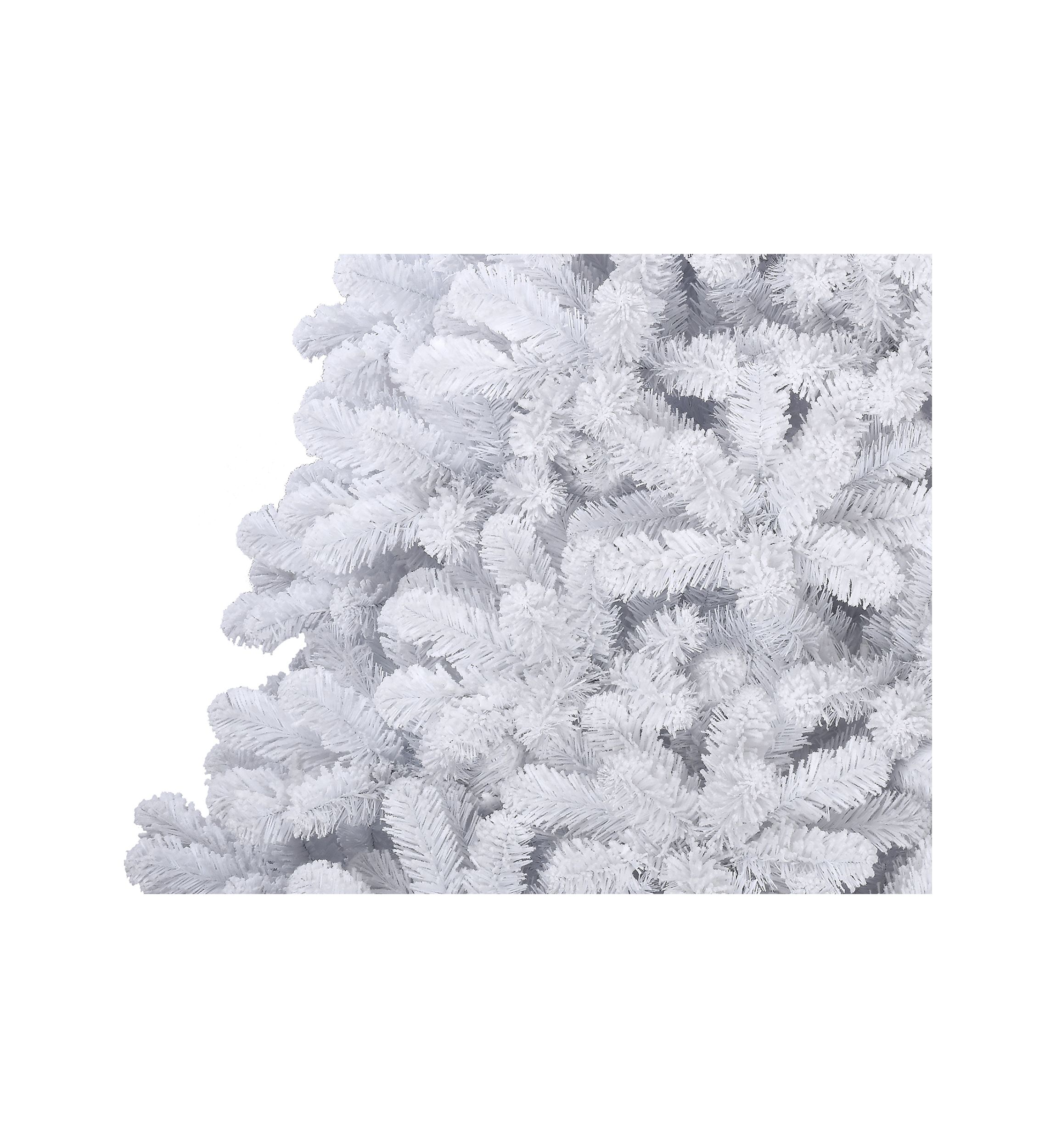 7.5 Foot Pre Lit White Flocked Christmas Tree