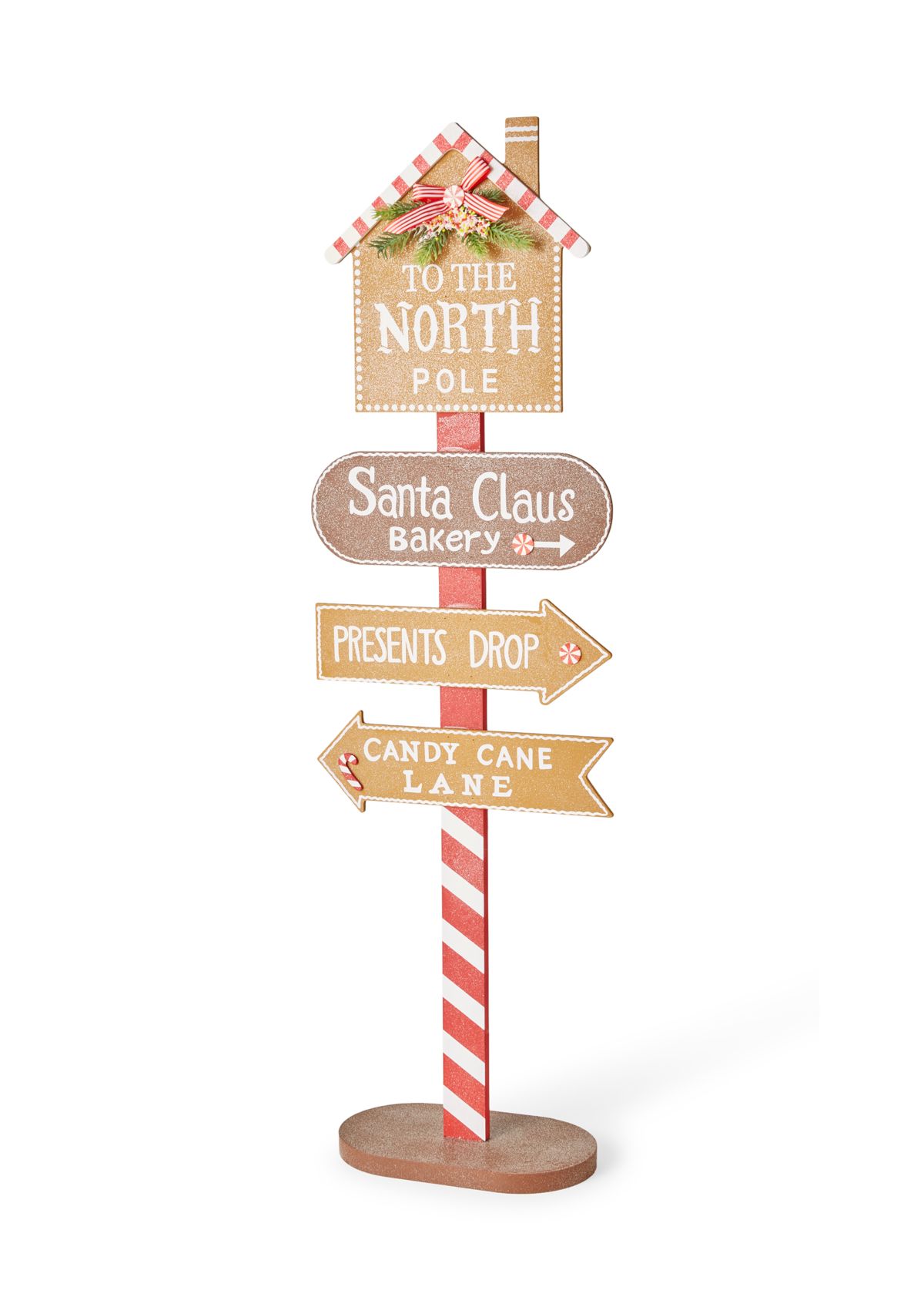 Glittery North Pole Street Post