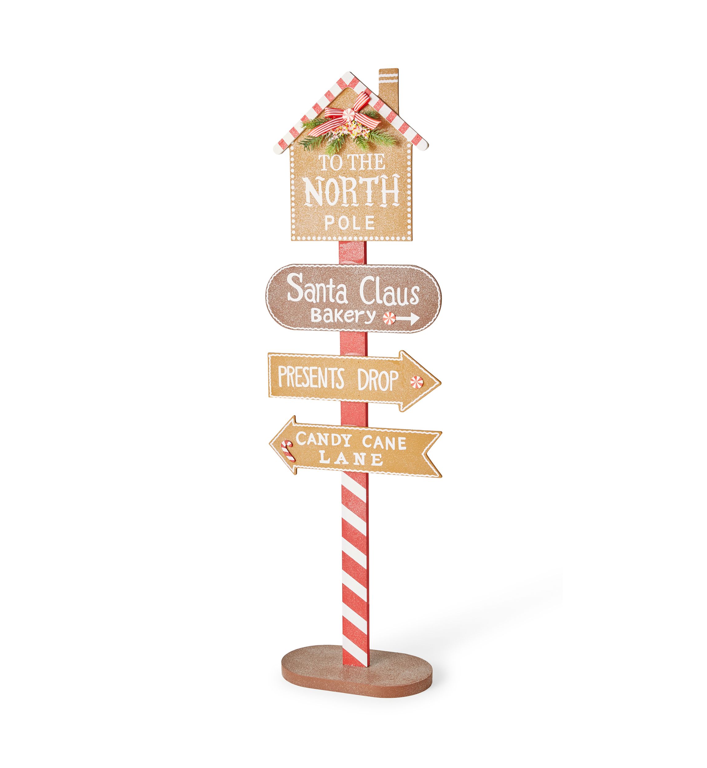 Glittery North Pole Street Post