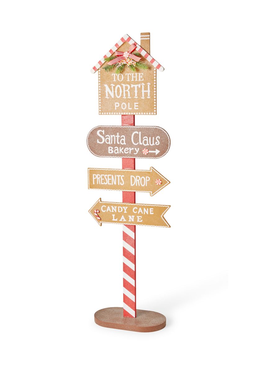 Glittery North Pole Street Post
