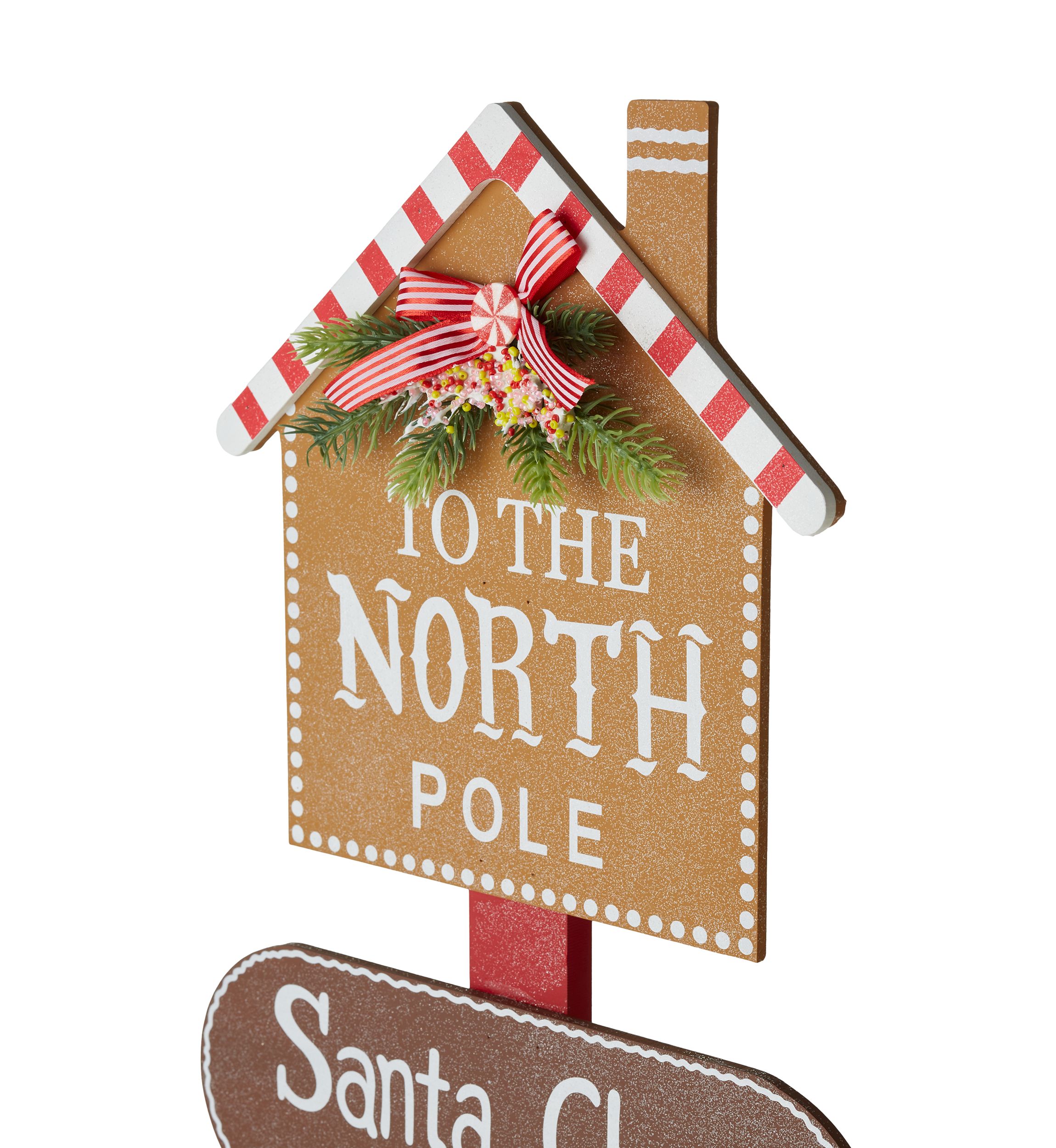 Glittery North Pole Street Post