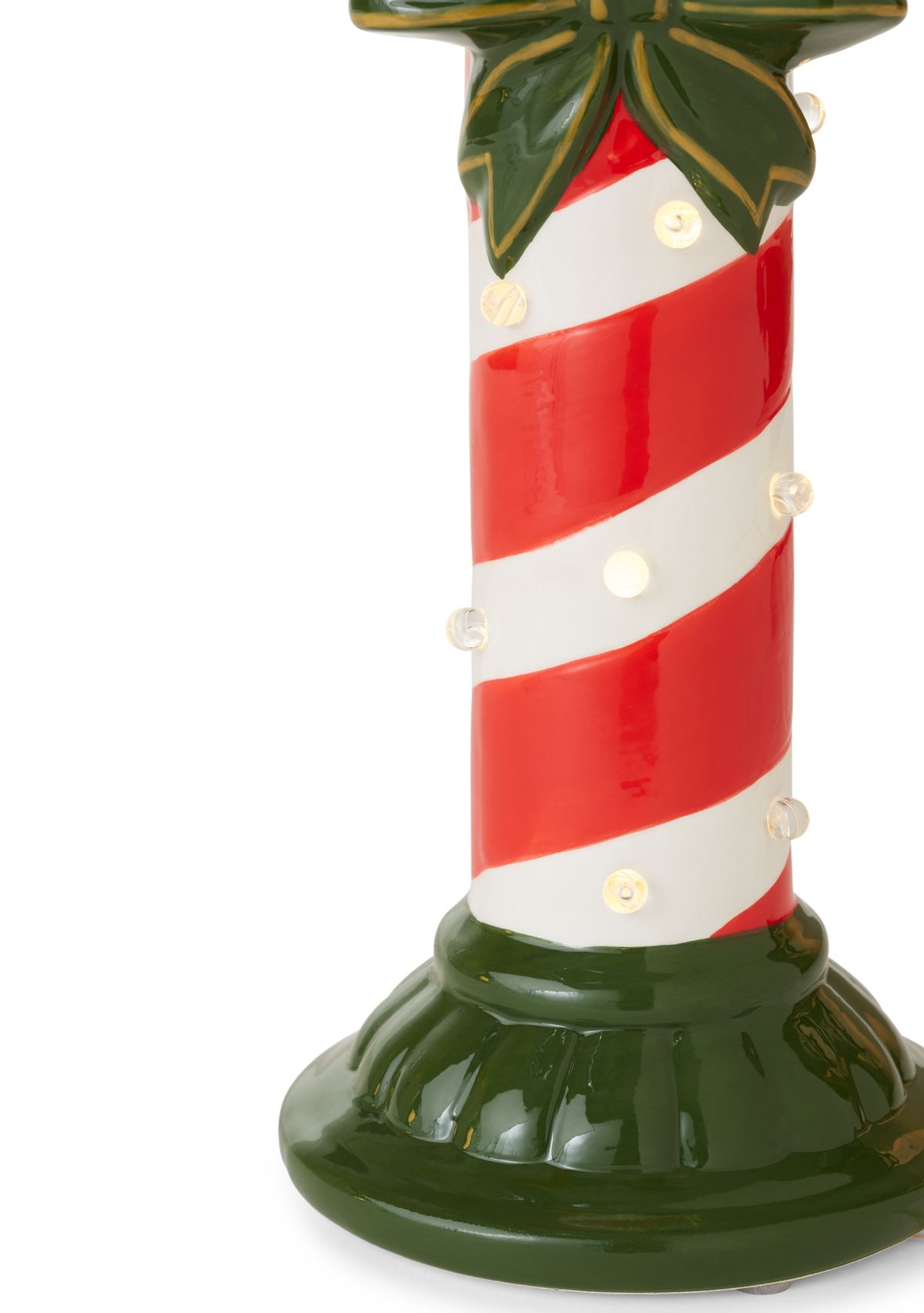 Large Ceramic LED Candy Cane