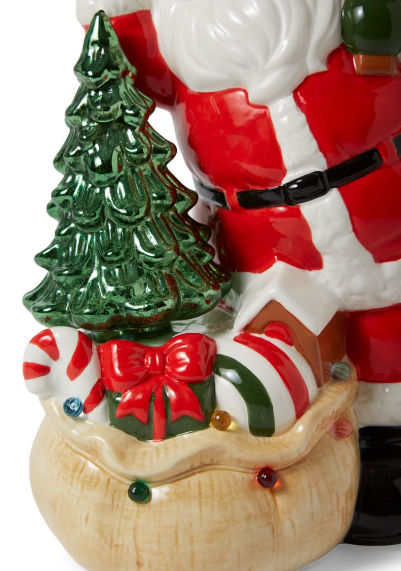 North Pole Santa Ceramic LED Figurine