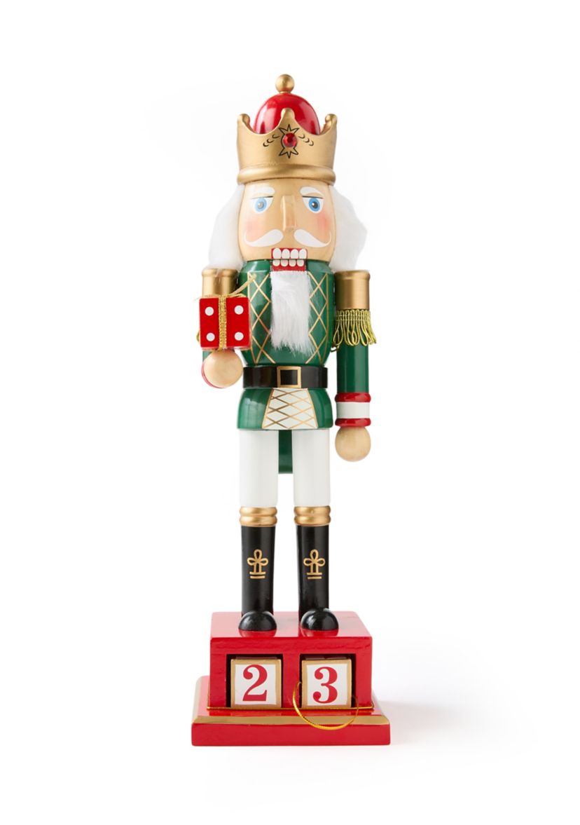 Red and Green Countdown Nutcracker