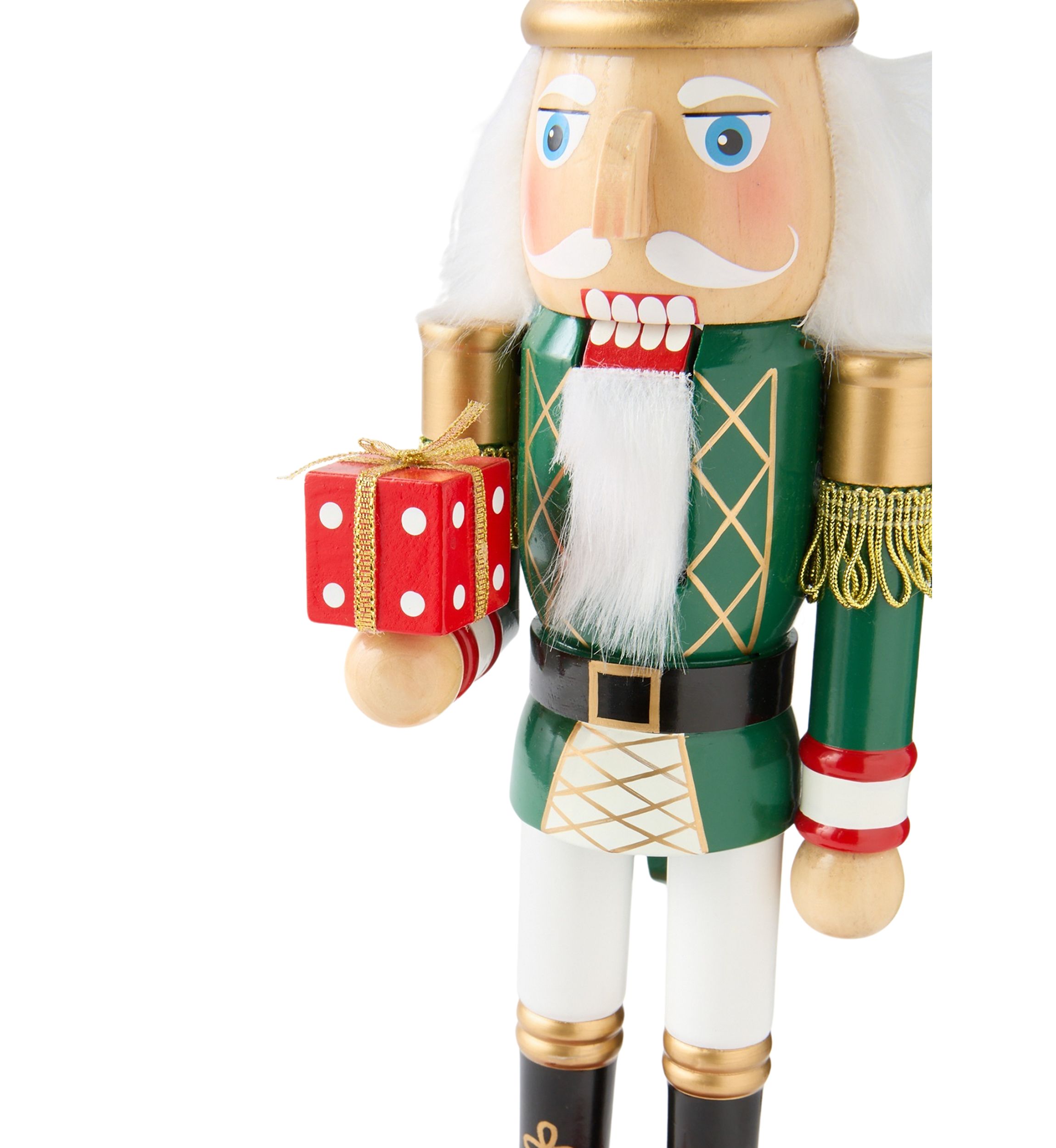 Red and Green Countdown Nutcracker