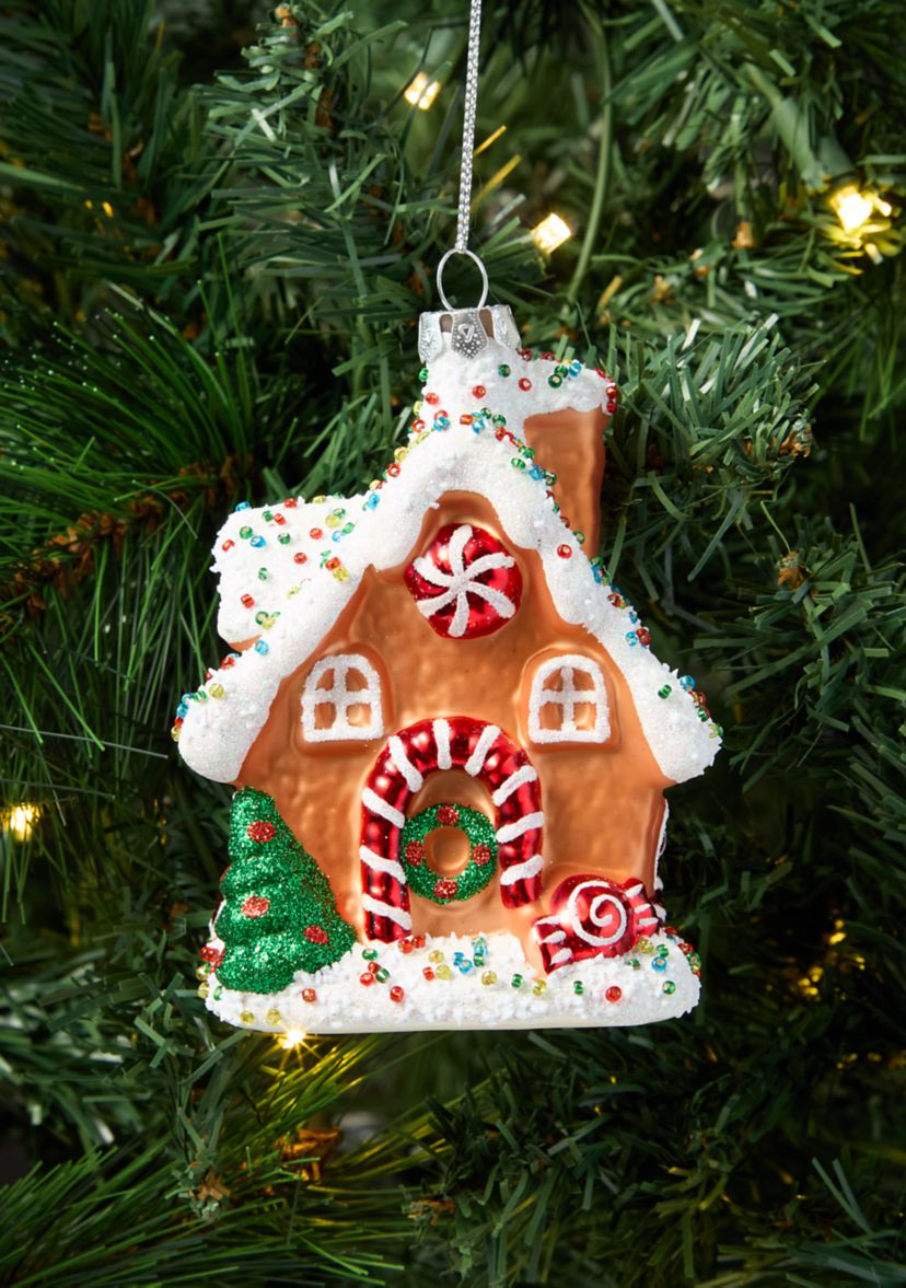 Glitter Gingerbread Ornament