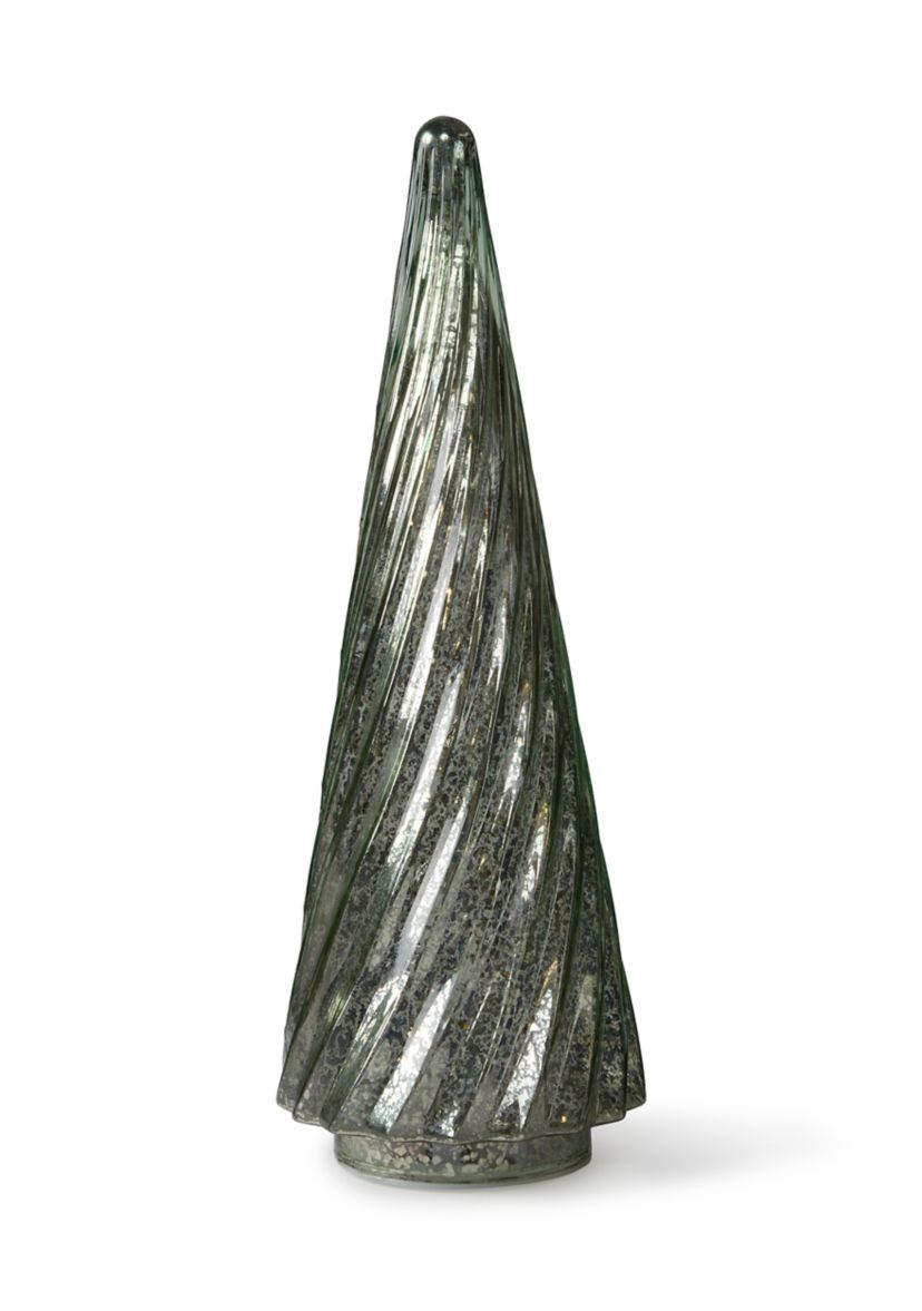 Pastel Green Glass LED Decorative Tree