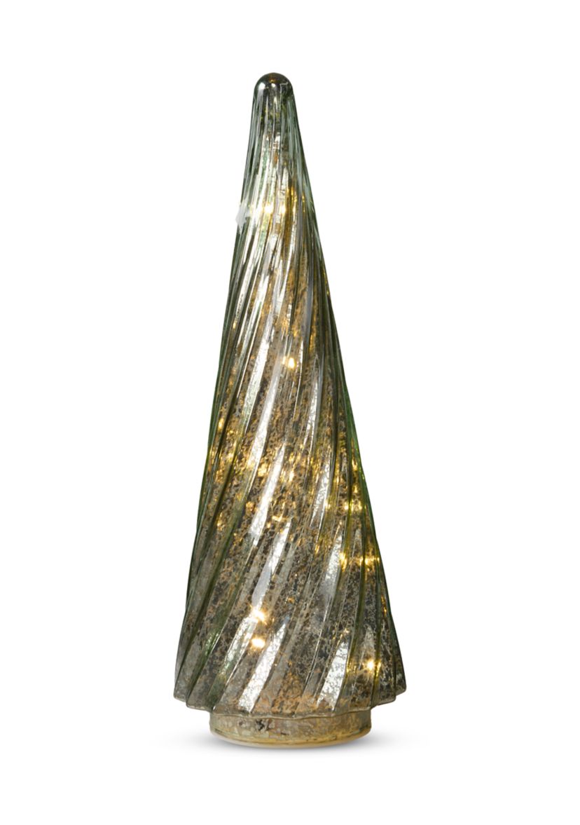 Pastel Green Glass LED Decorative Tree