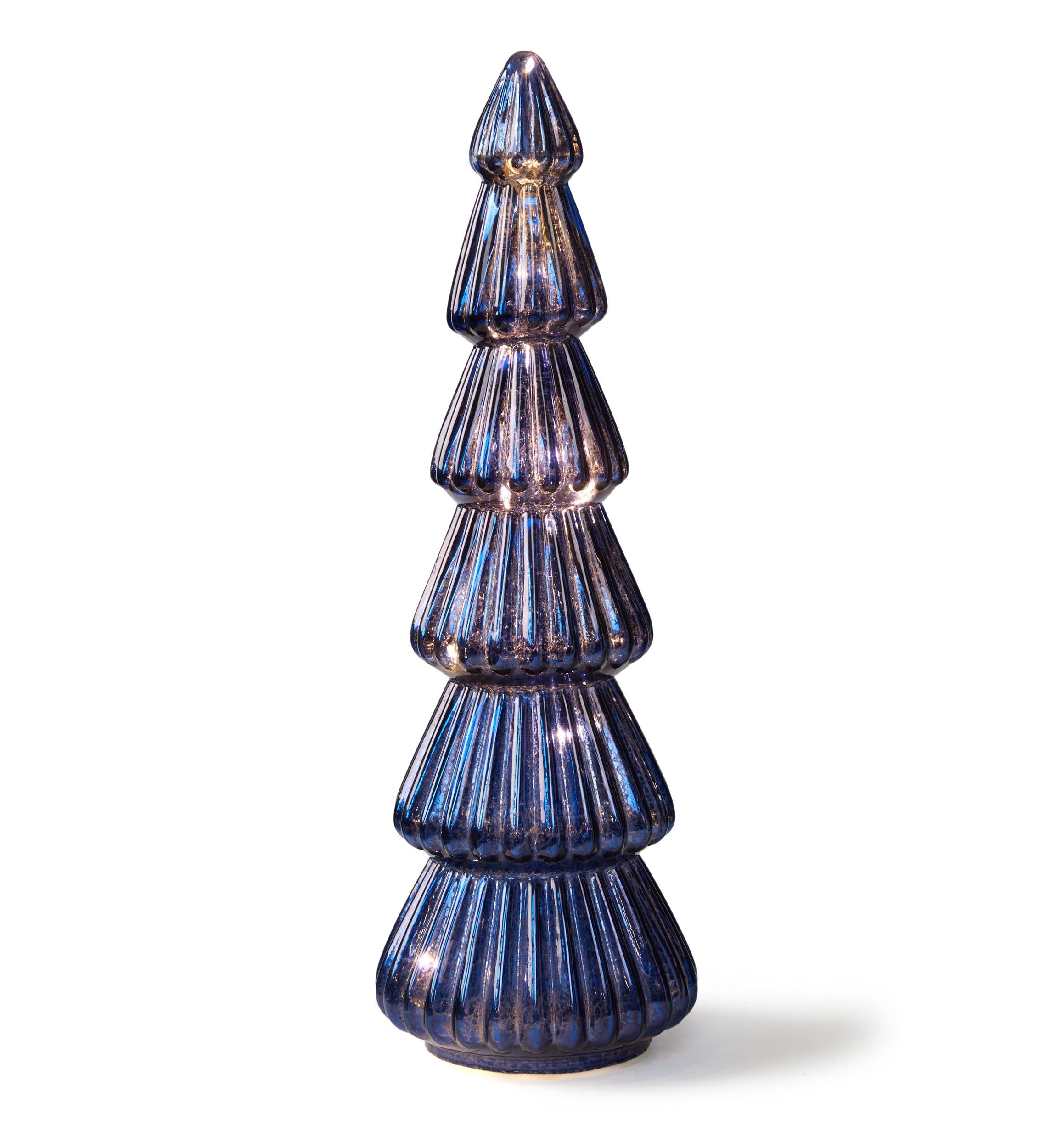 Blue Glass LED Tree 