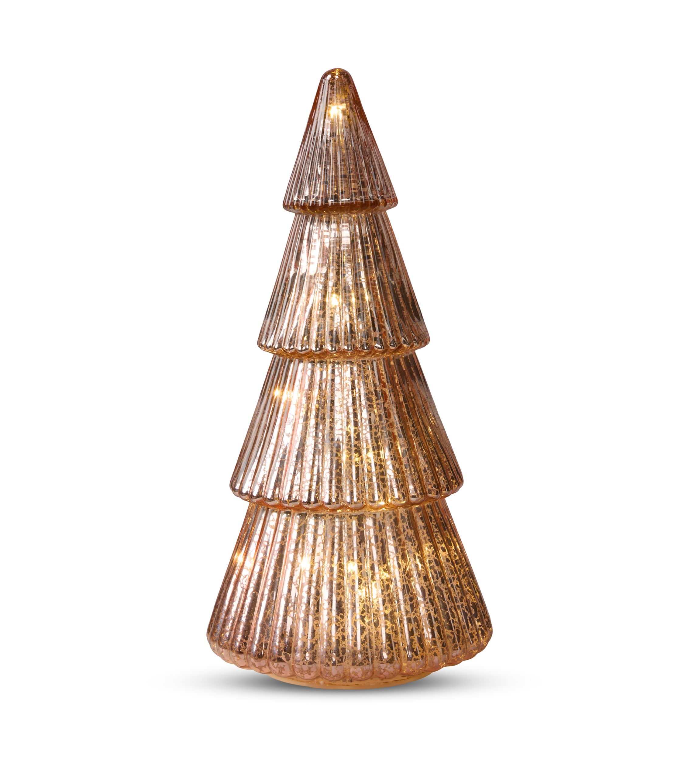 Pink Glass LED Decorative Tree