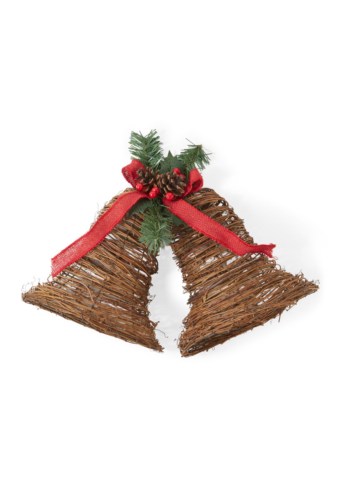 Holiday Natural Bells Hanging Décor 