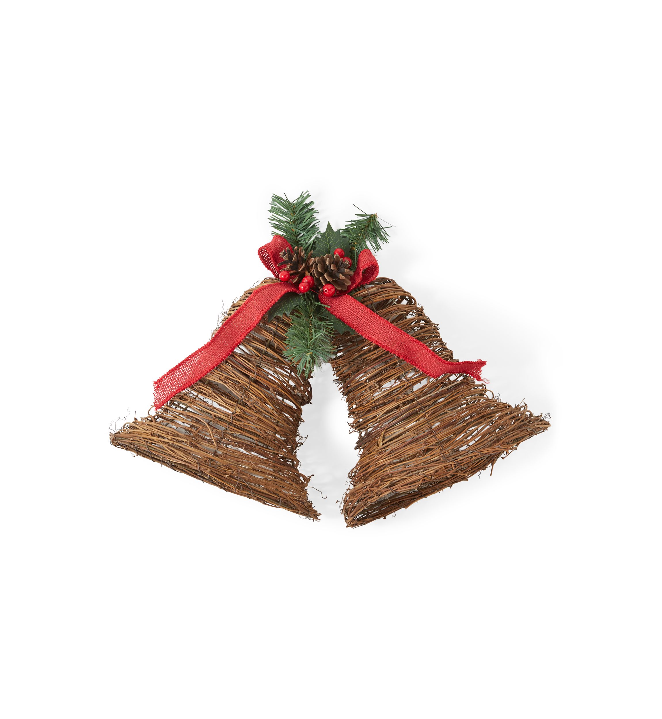 Holiday Natural Bells Hanging Décor 