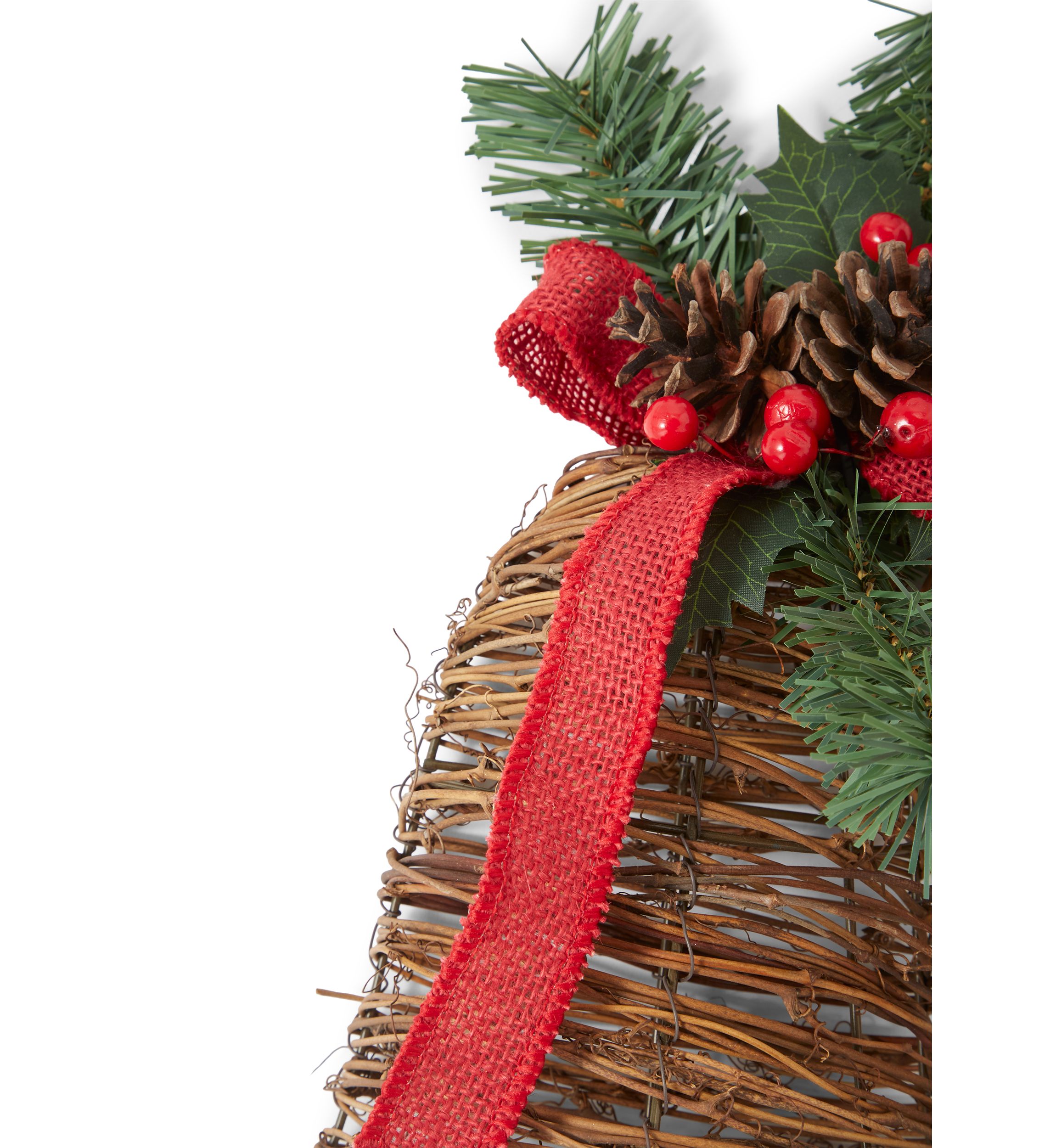 Holiday Natural Bells Hanging Décor 