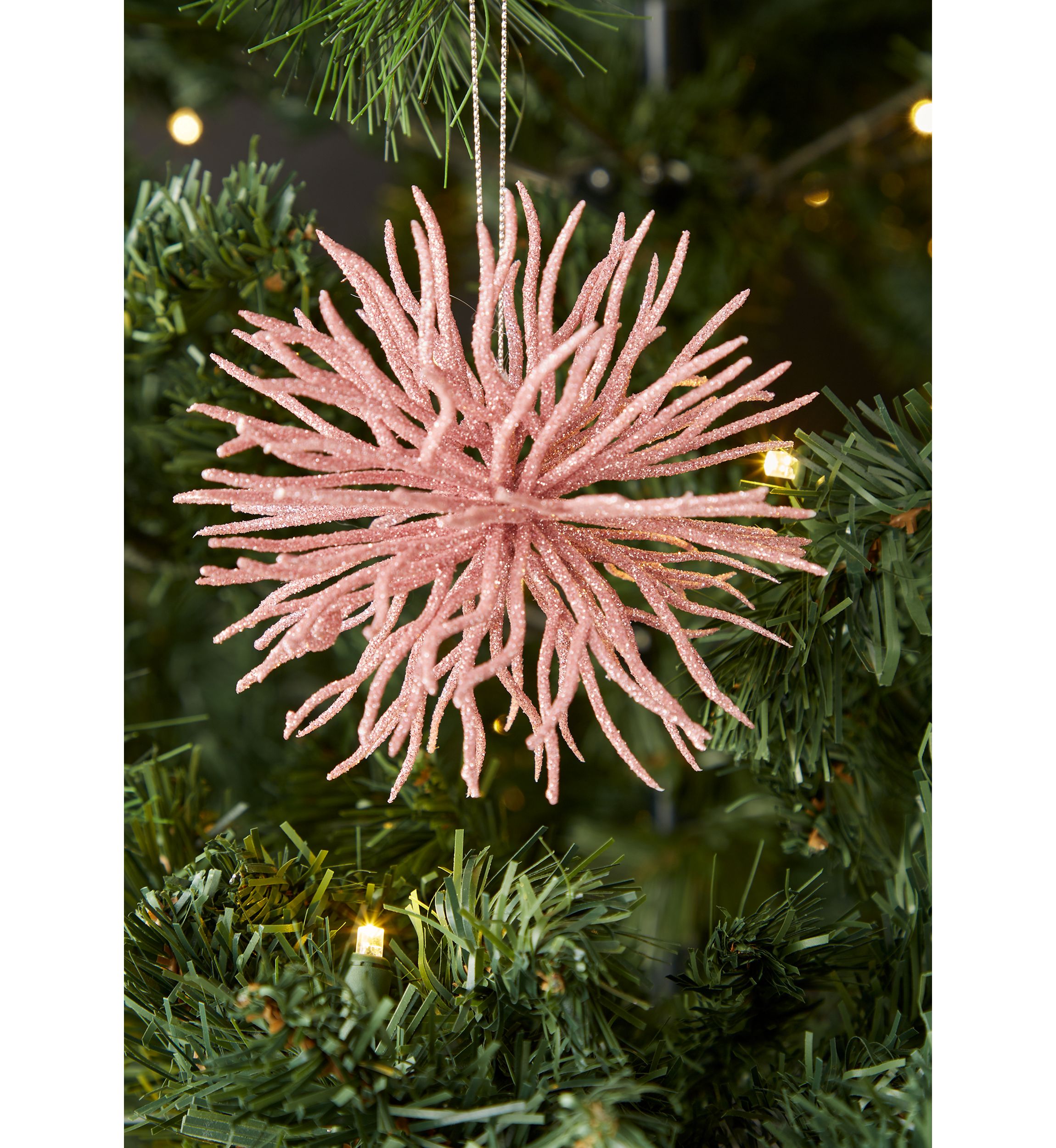 Sea Urchin Glitter Ornaments - Set of 4 