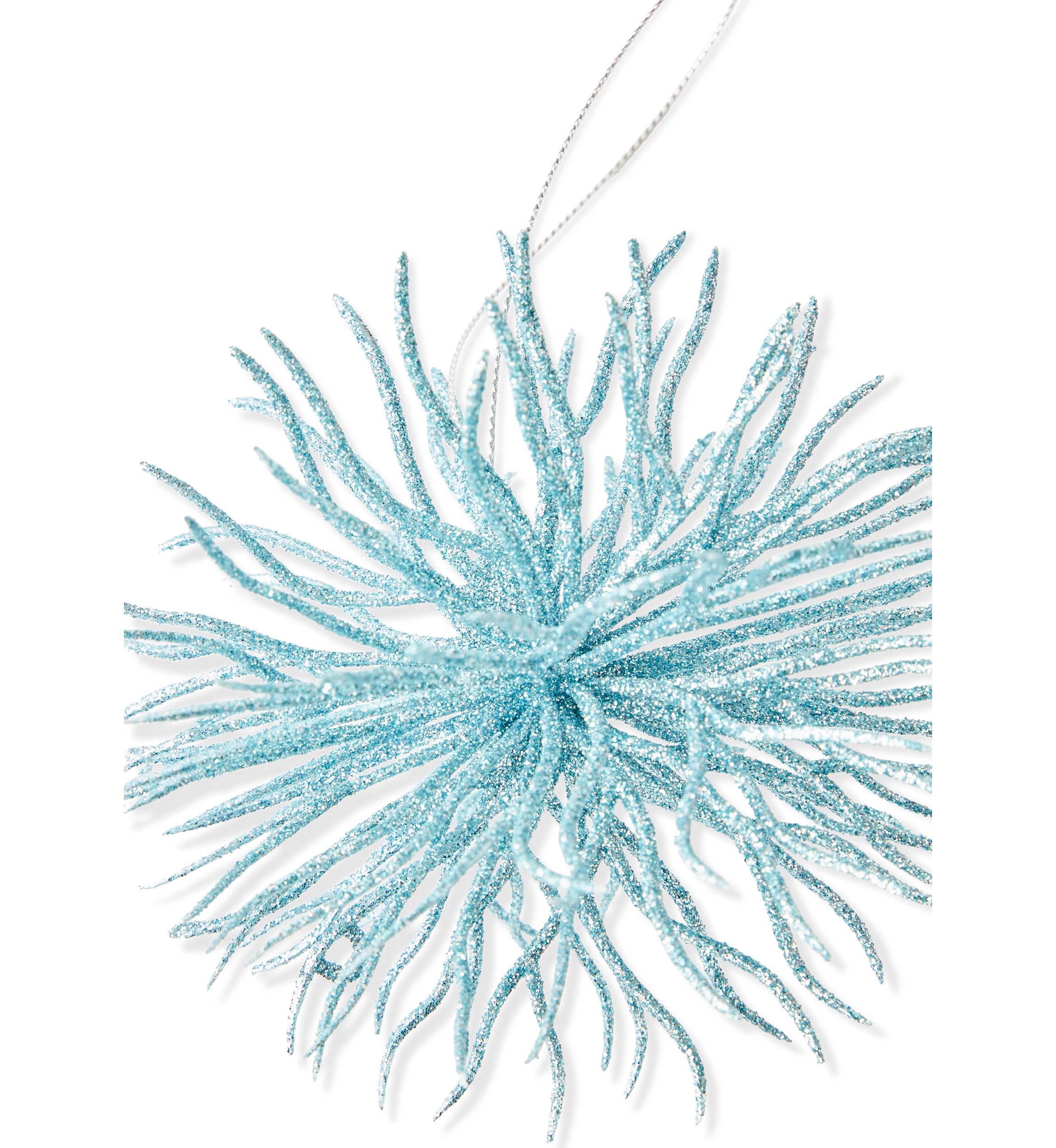 Sea Urchin Glitter Ornaments - Set of 4 