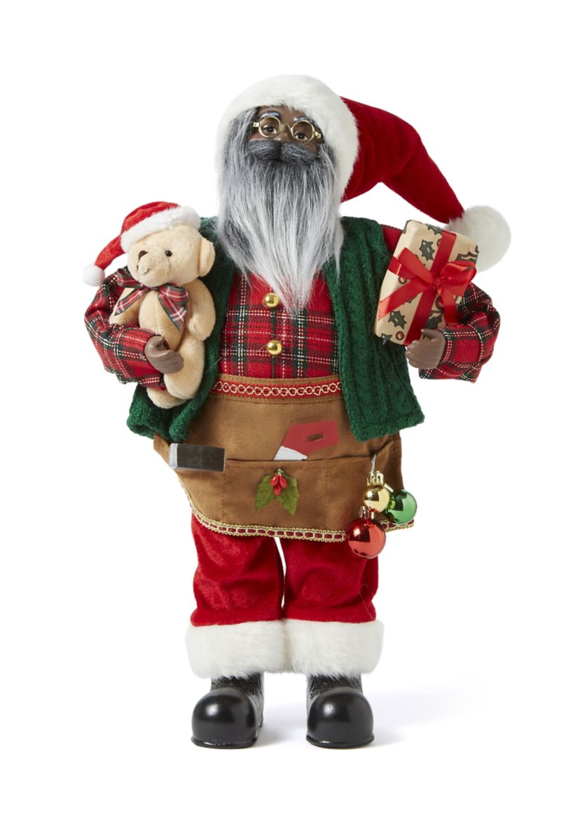 Teddy Bear African American Santa