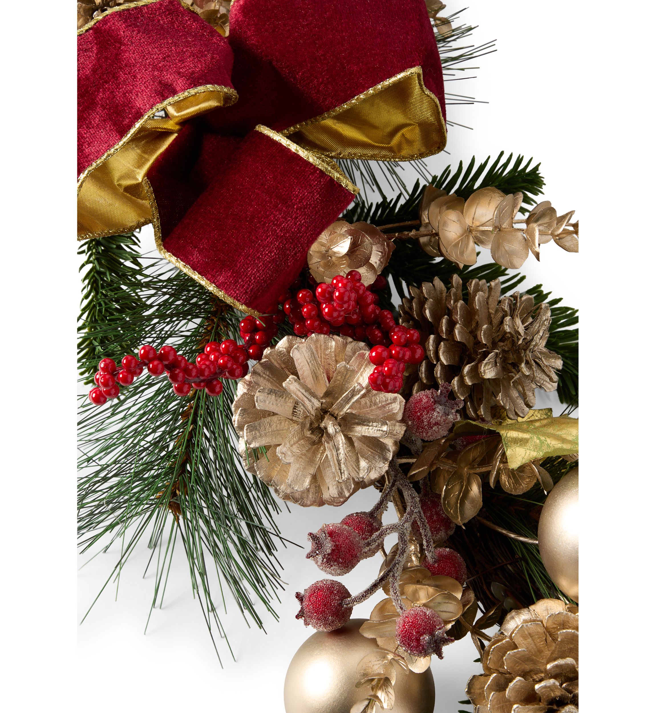Bourdeaux Red & Gold Garland 