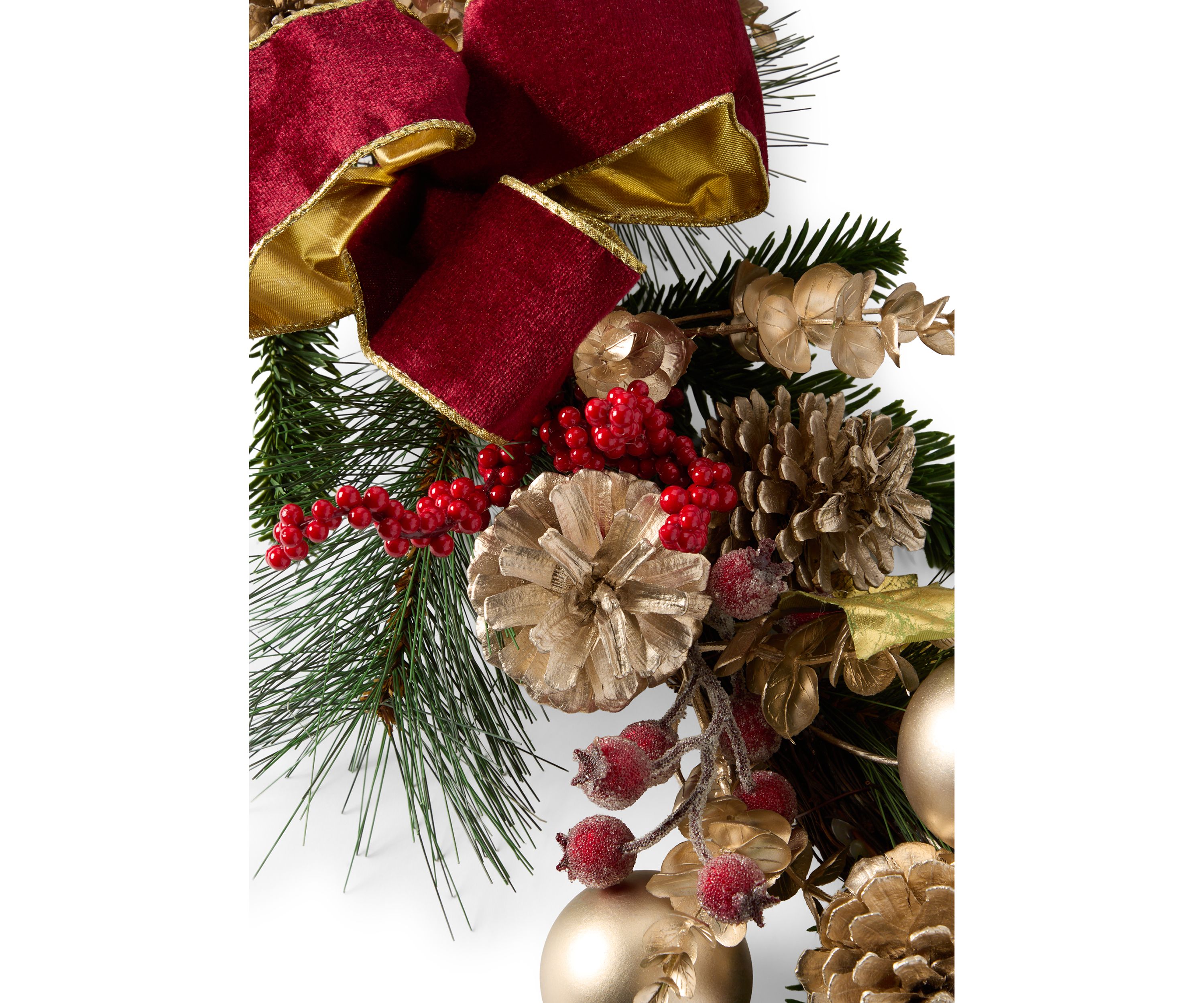 Bourdeaux Red & Gold Garland 