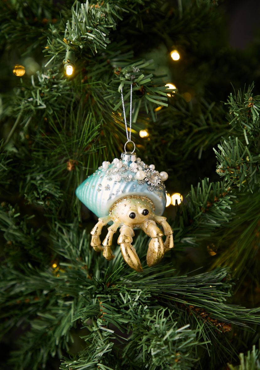Set of 2 Hermit Crab Ornaments