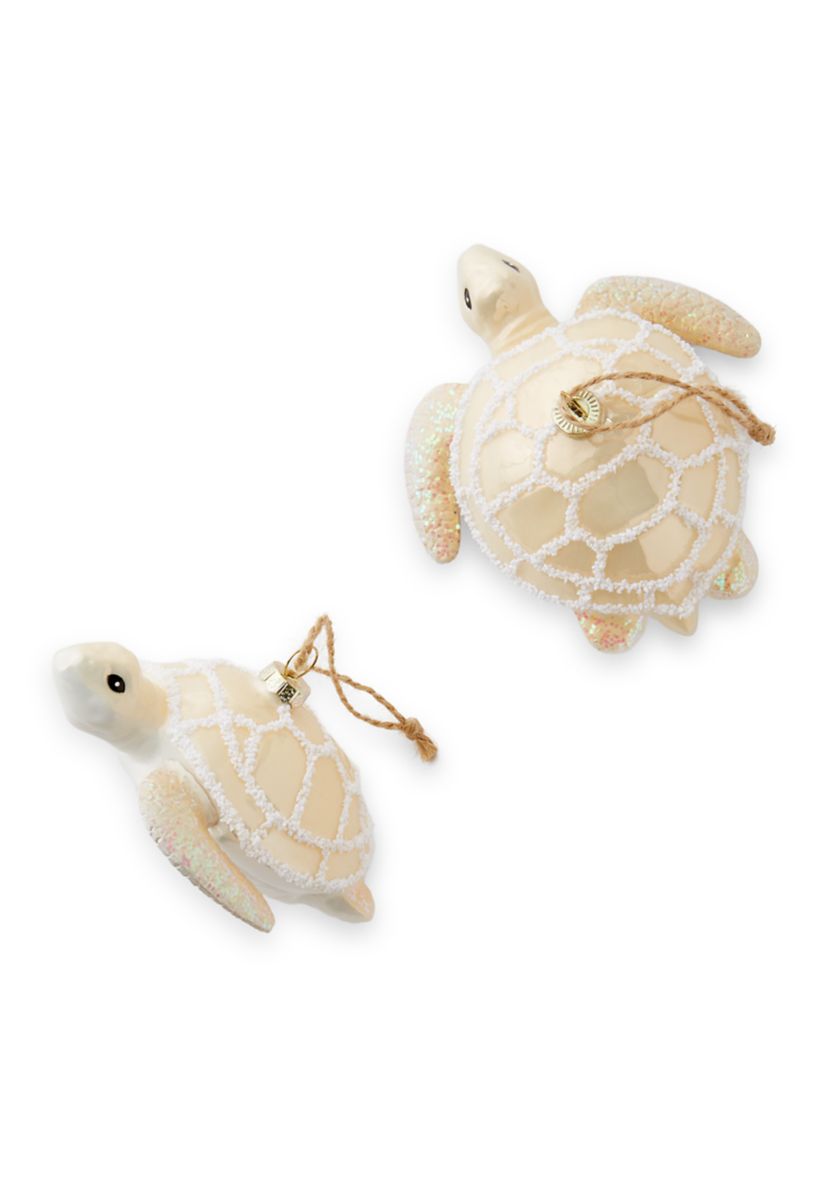 Set of 2 Sea Turtle Ornaments