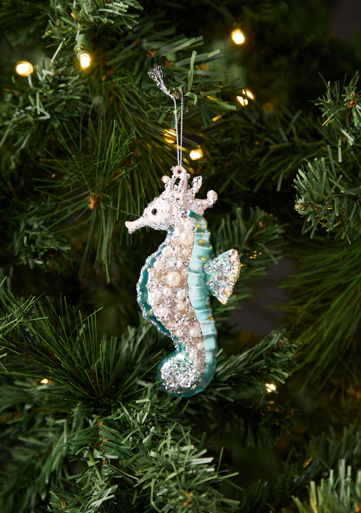 Set of 2 Seahorse Ornaments