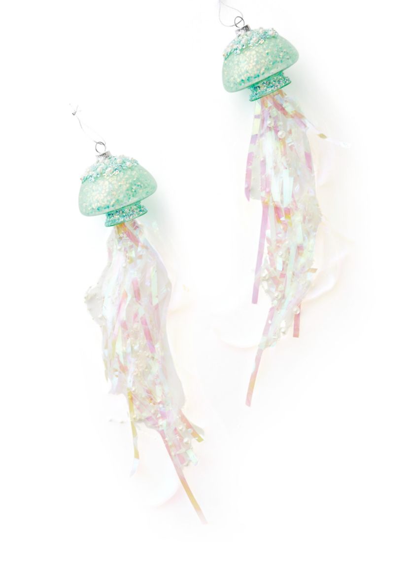 Set of 2 Jellyfish Ornaments