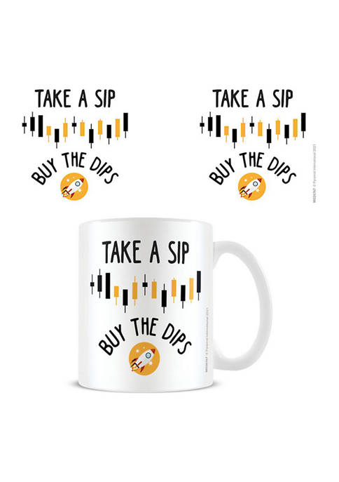 11 Ounce Ceramic Coffee Mug - Take a Sip Buy the Dips 